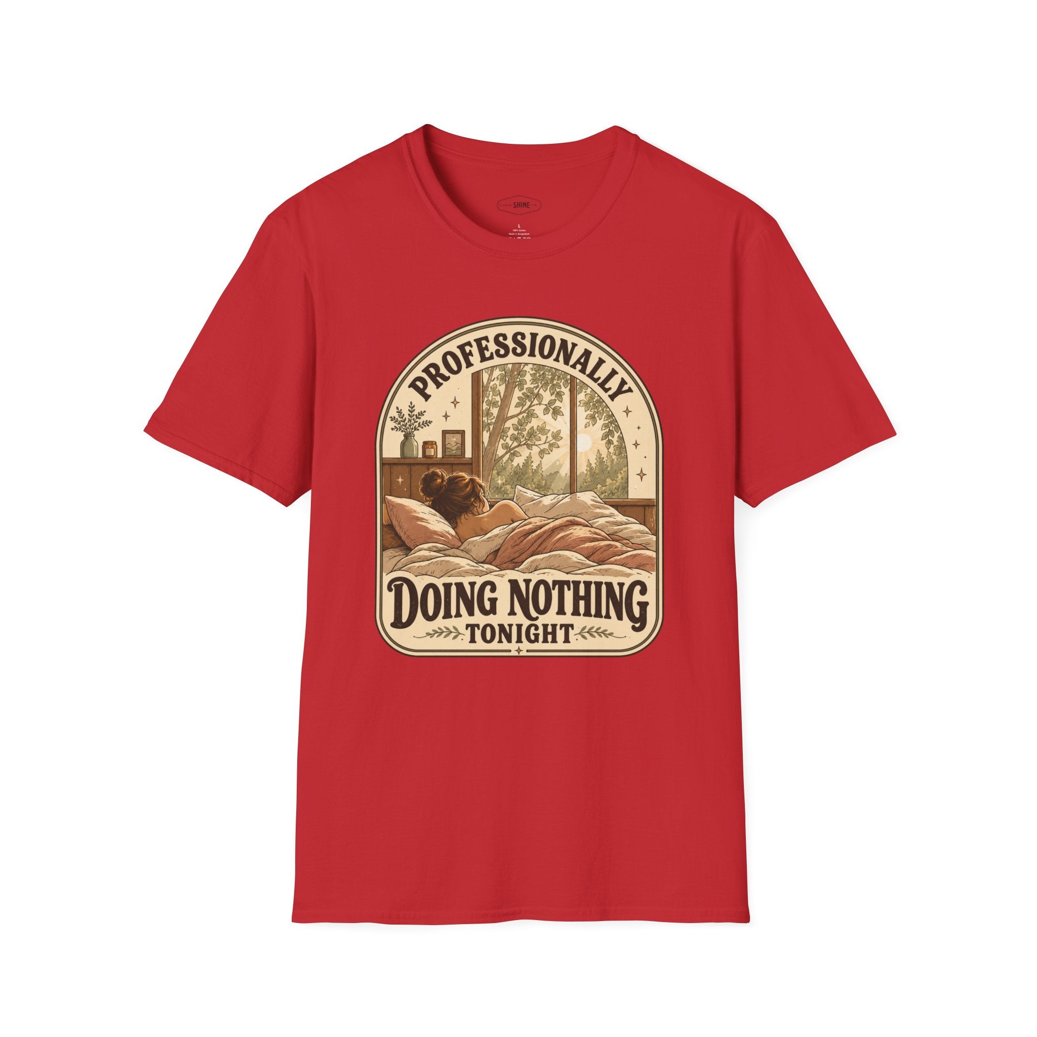 Professionally Doing Nothing Tonight T-Shirt Vintage Design