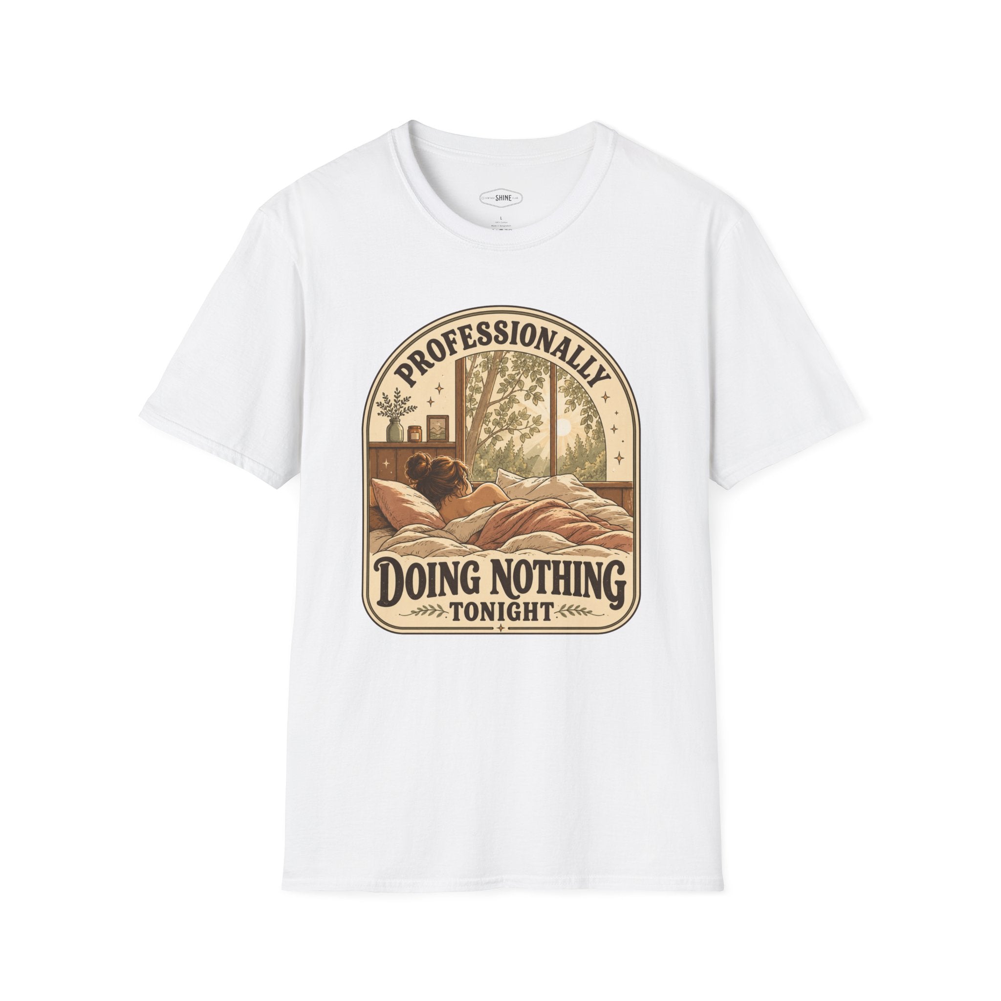 Professionally Doing Nothing Tonight T-Shirt Vintage Design