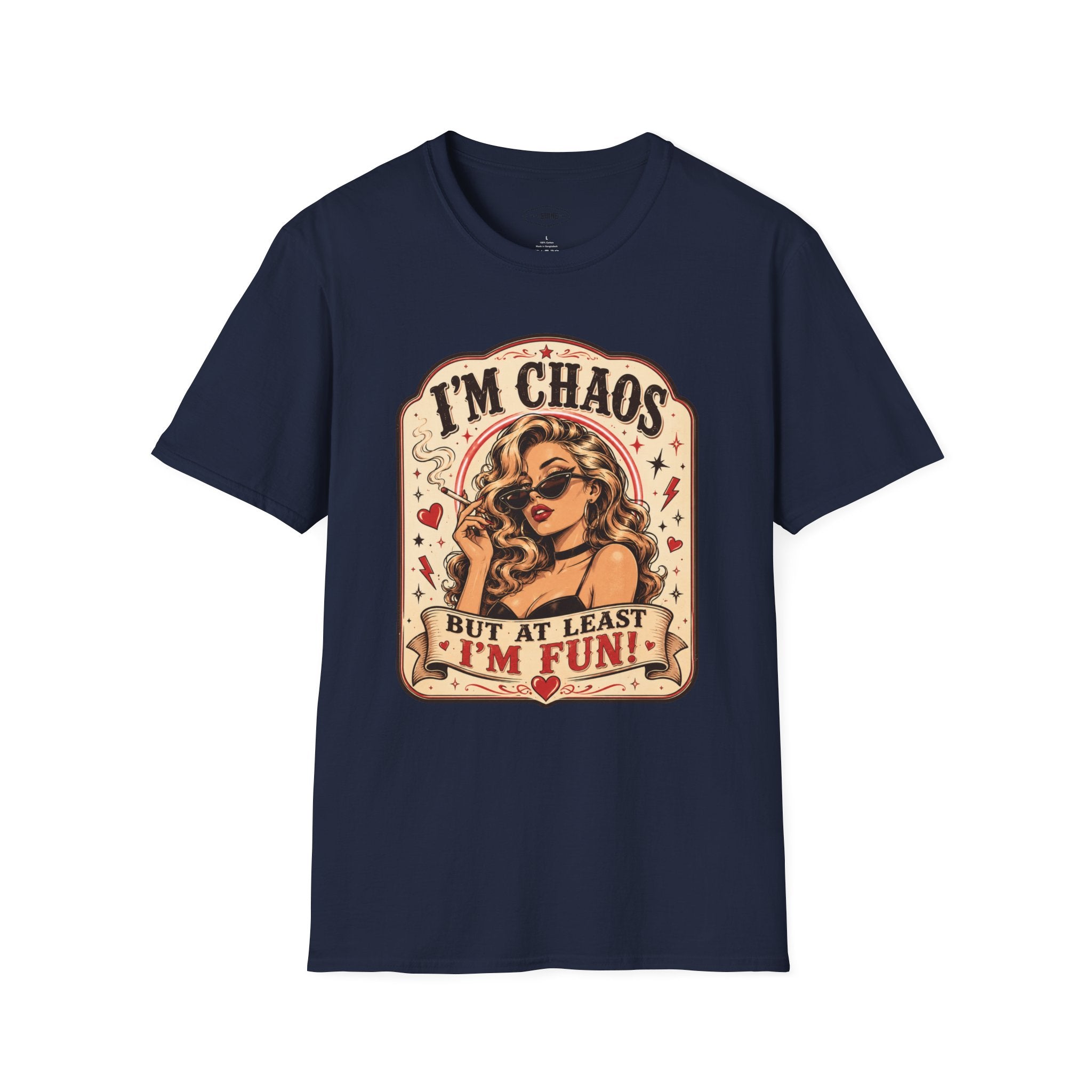 I'm Chaos but At Least I'm Fun T-Shirt Vintage Design