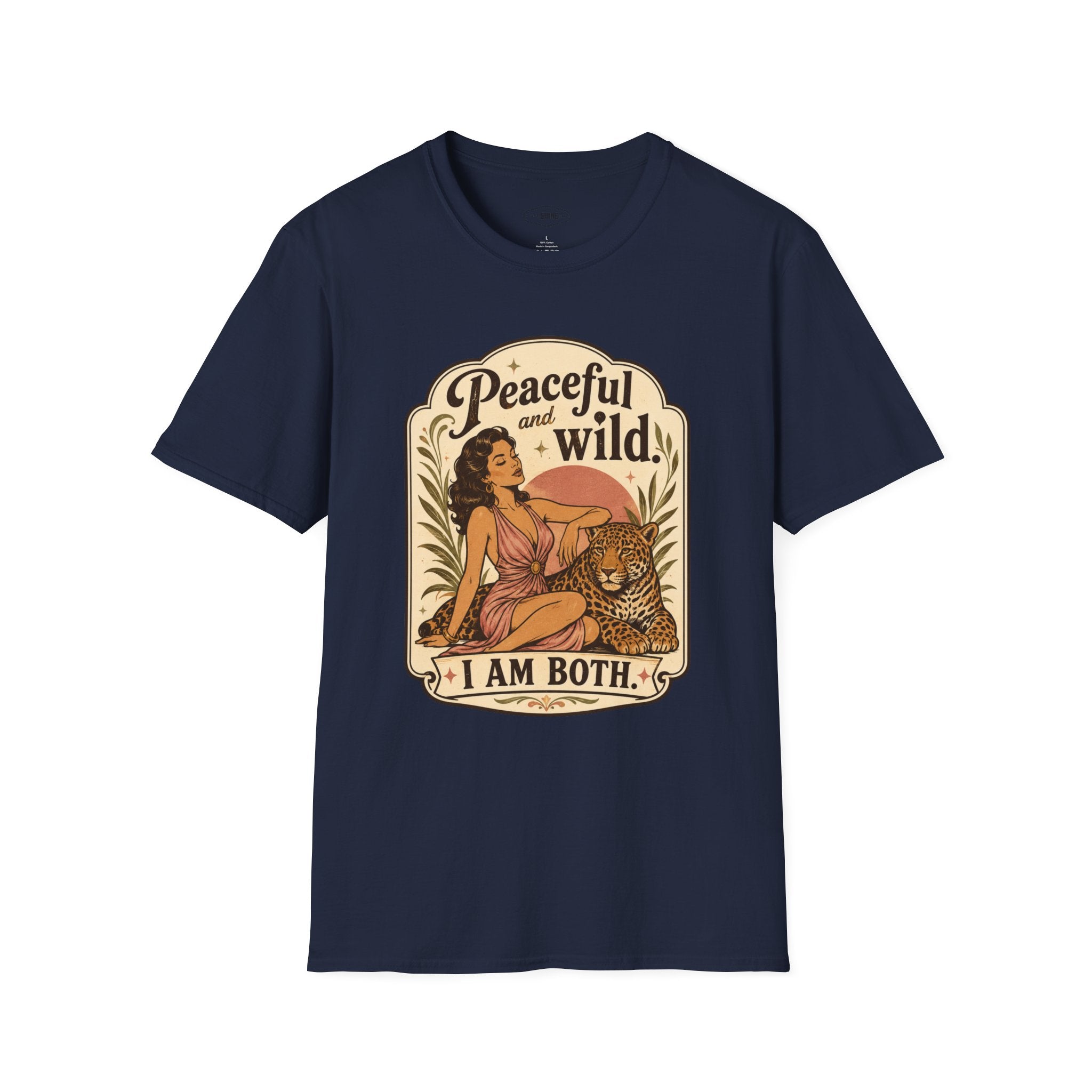 Peaceful and Wild, I Am Both T-Shirt Vintage Design