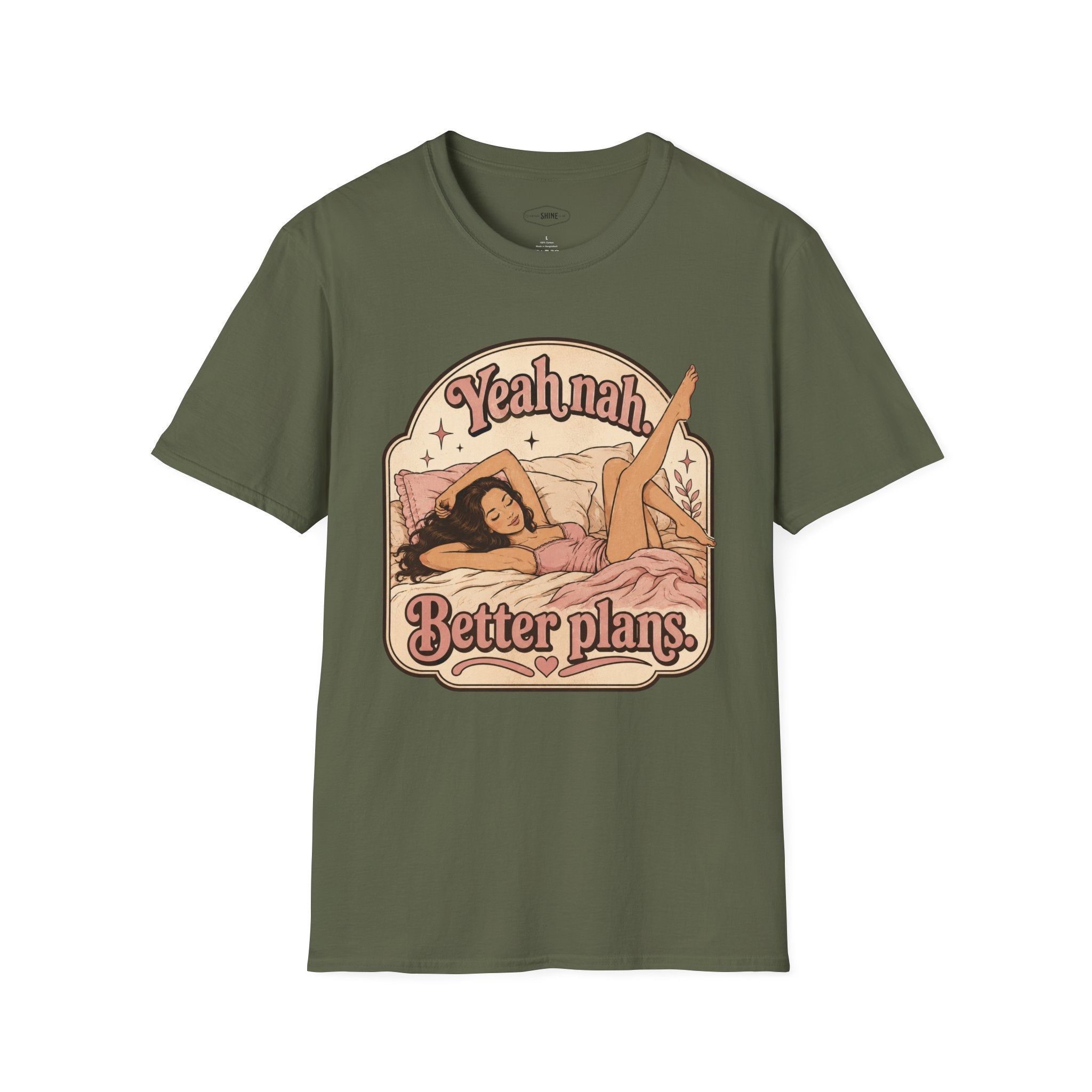 Yeah Nah Better Plans T-Shirt Vintage Design