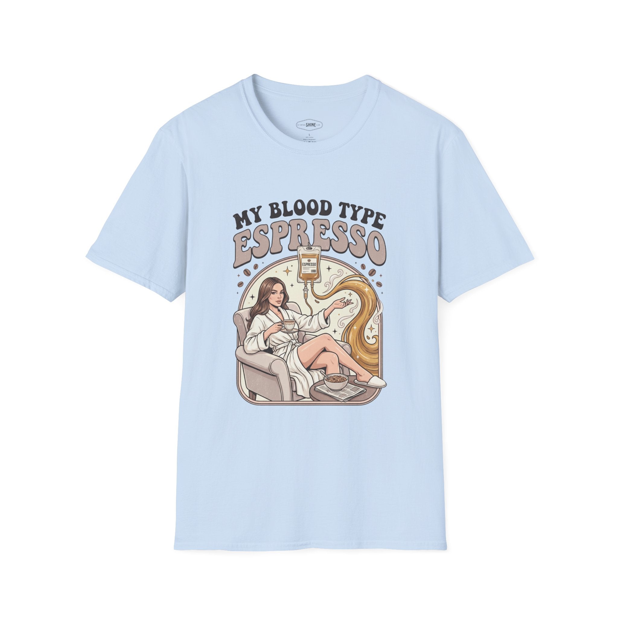 Blood Type Espresso T-Shirt Vintage Design