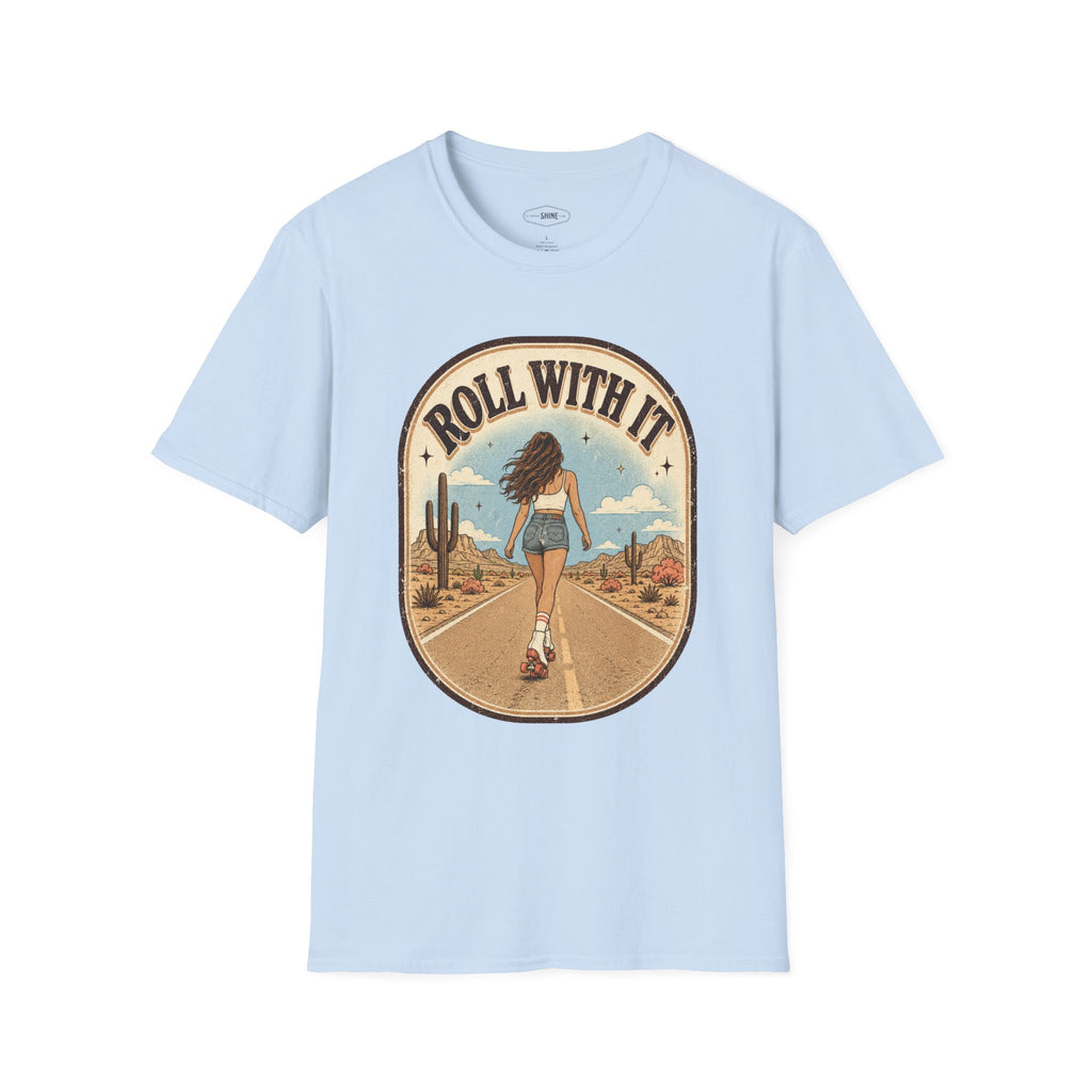 Roll With It T-Shirt Vintage Design