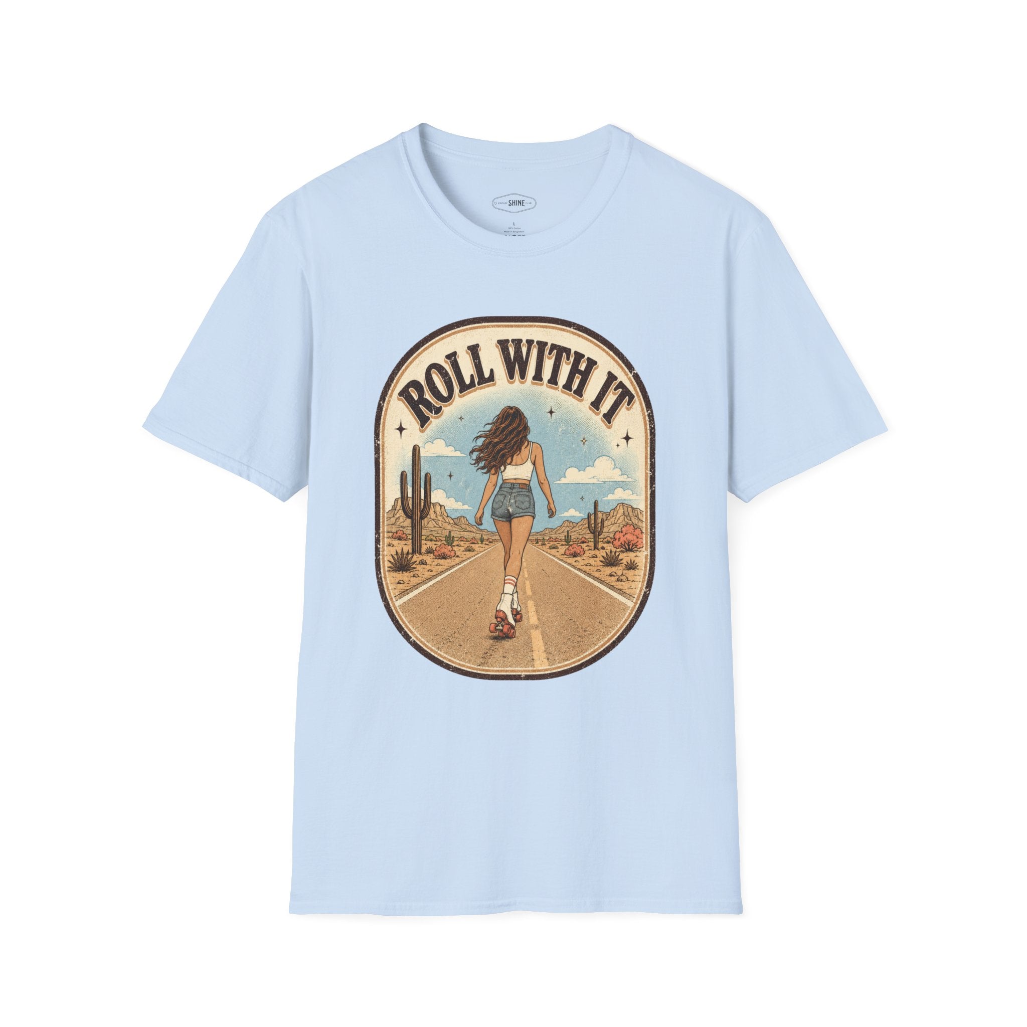 Roll With It T-Shirt Vintage Design