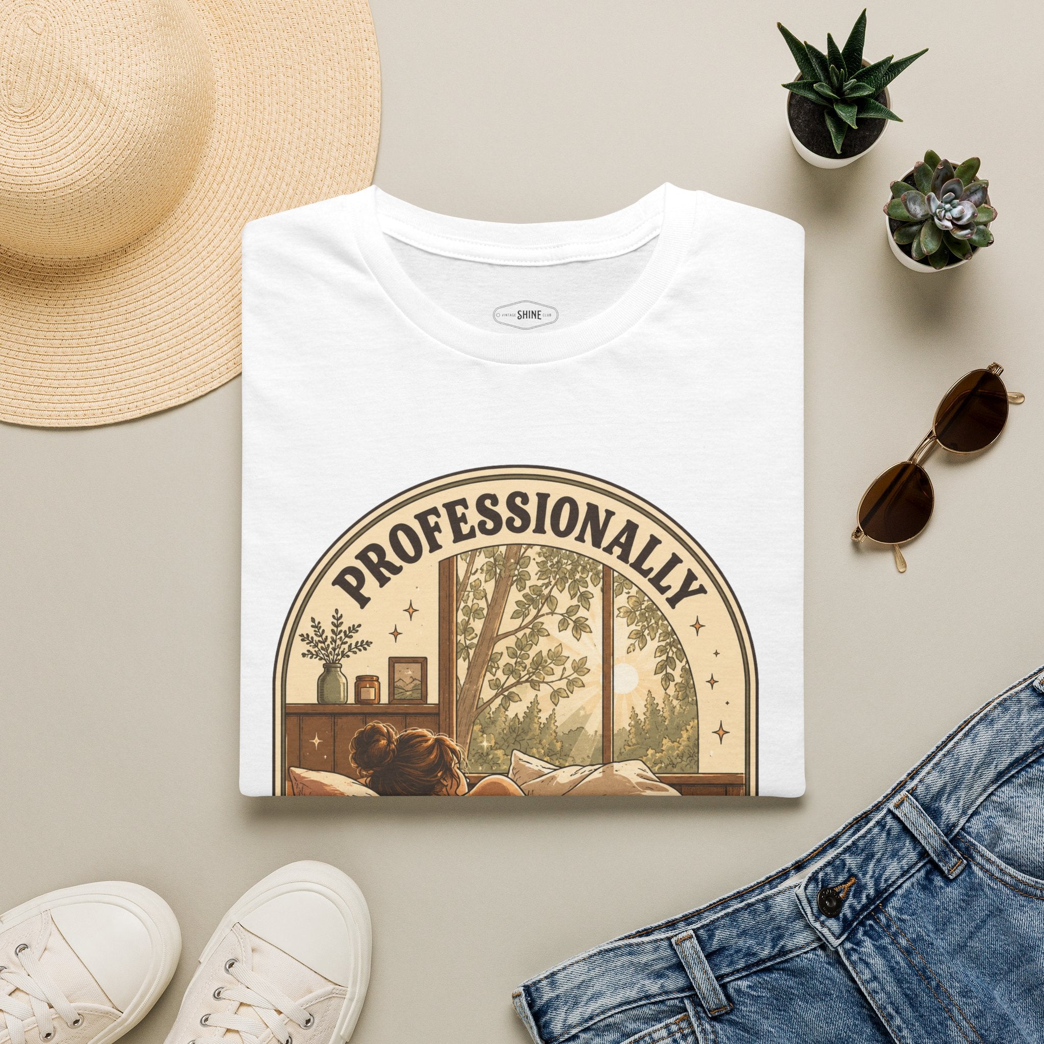 Professionally Doing Nothing Tonight T-Shirt Vintage Design