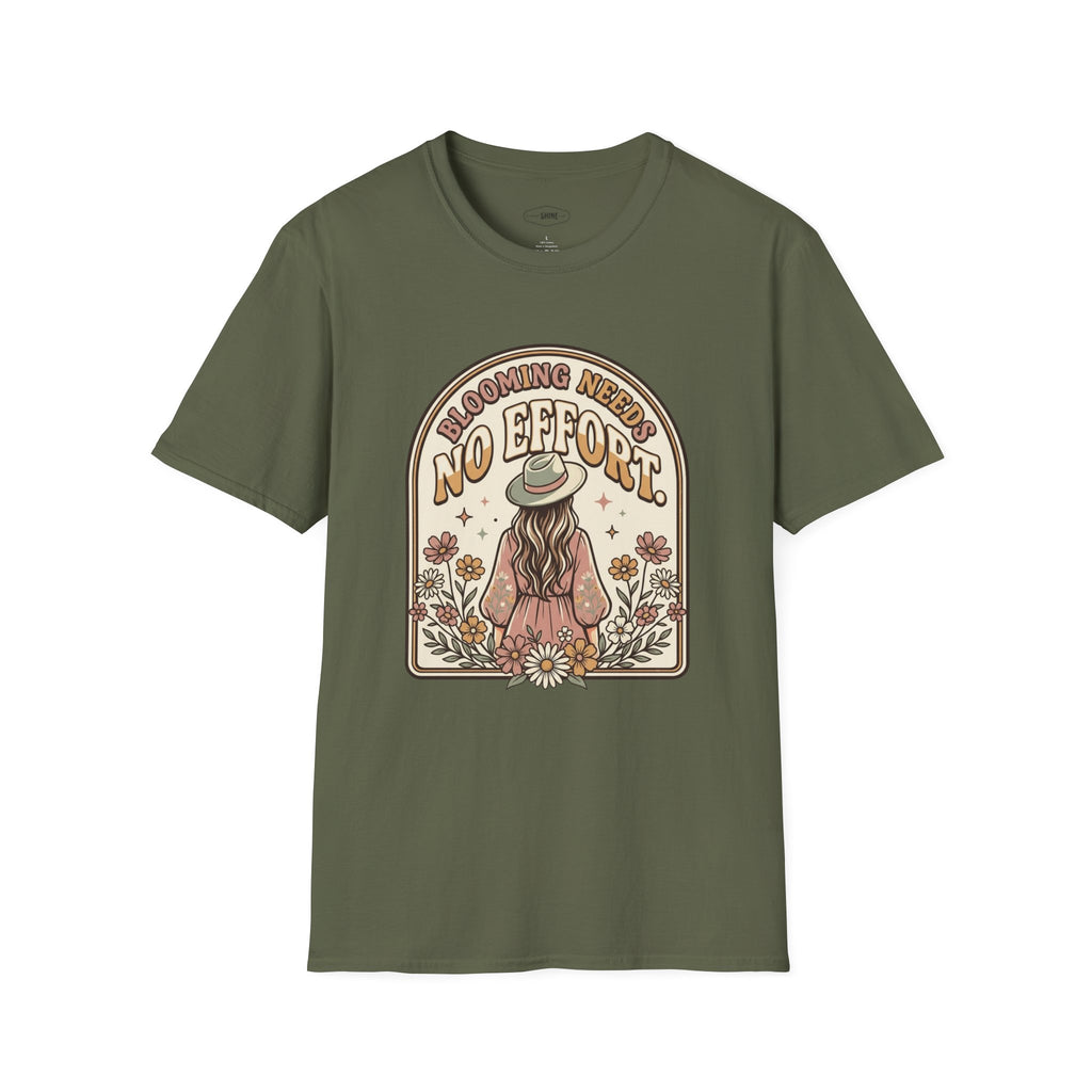 Blooming Needs No Effort T-Shirt Vintage Design