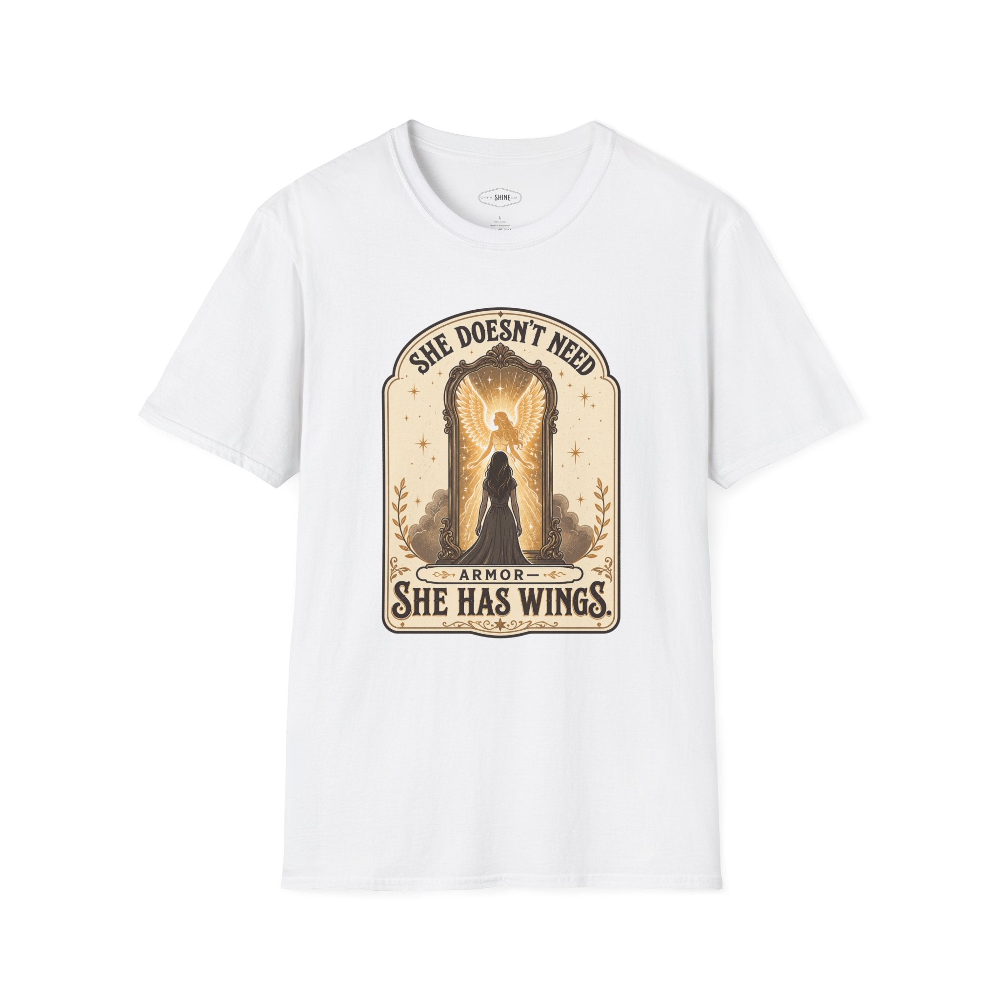 She Doesn't Need Armor, She Has Wings T-Shirt Vintage Design