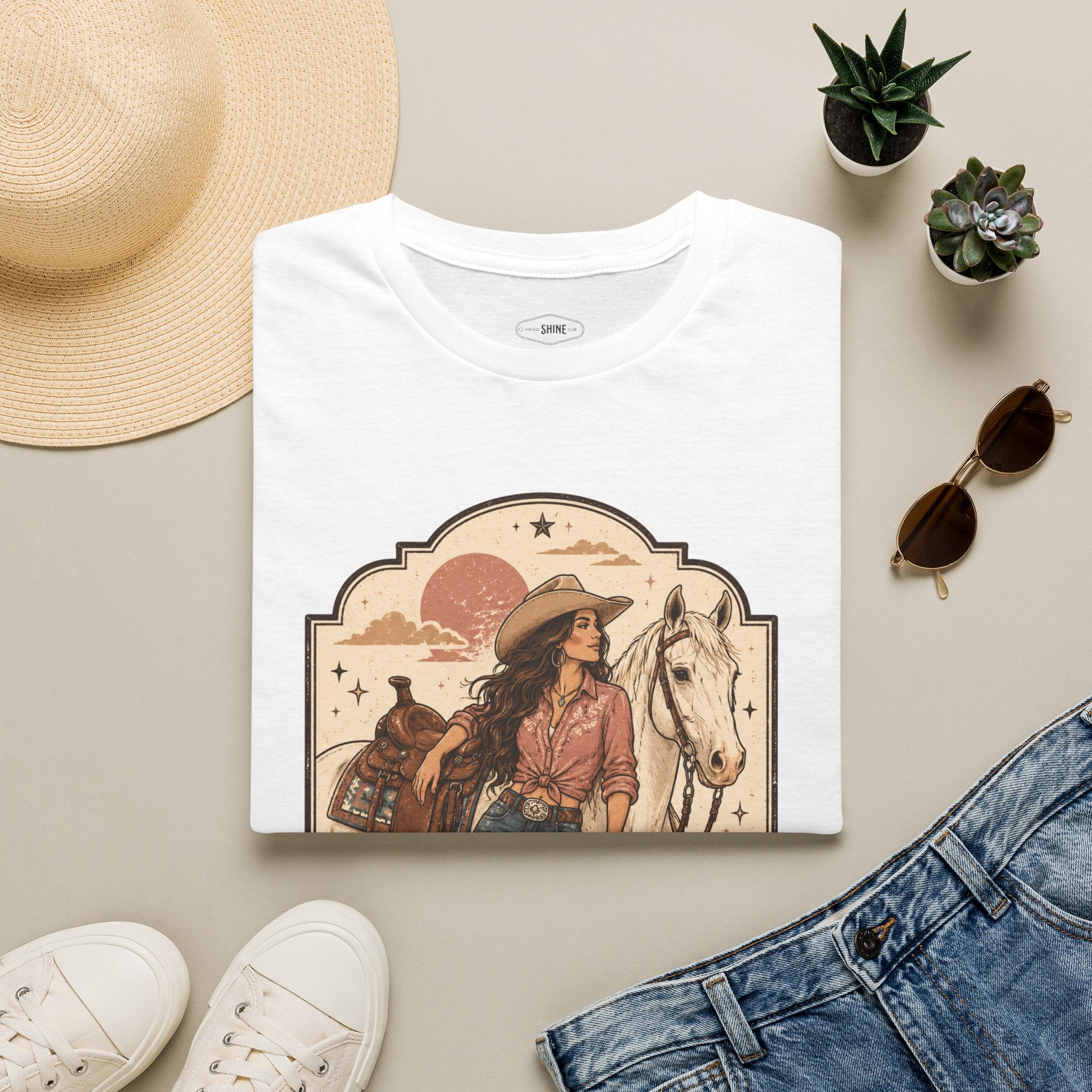 Wild Like the West T-Shirt Vintage Design