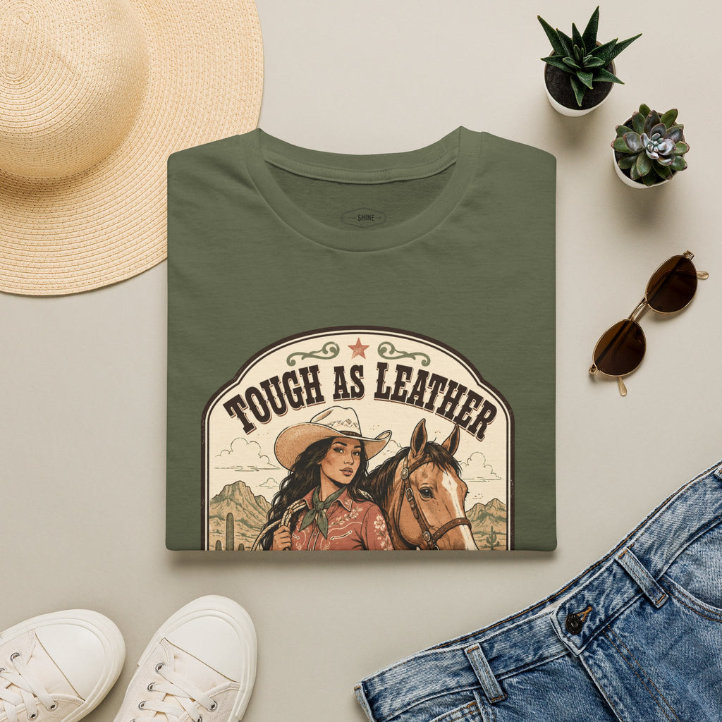 Tough as Leather, Sweet as Sugar T-Shirt Vintage Design
