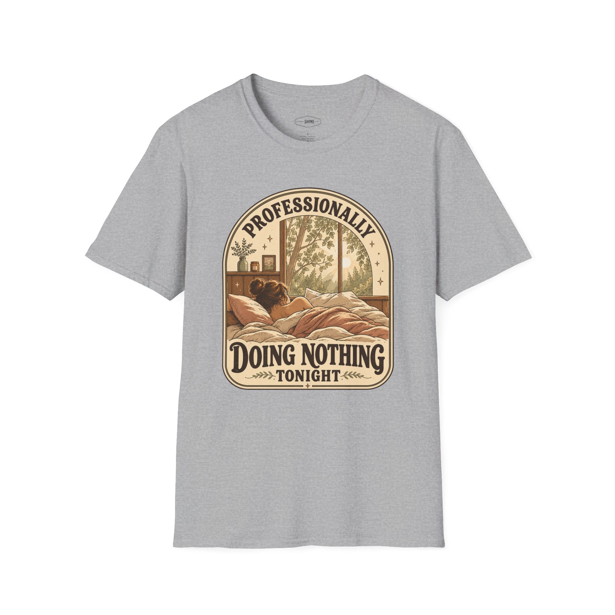 Professionally Doing Nothing Tonight T-Shirt Vintage Design