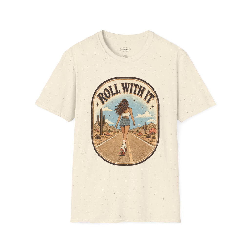 Roll With It T-Shirt Vintage Design