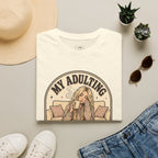 My Adulting Is Managed by Caffeine T-Shirt Vintage Design