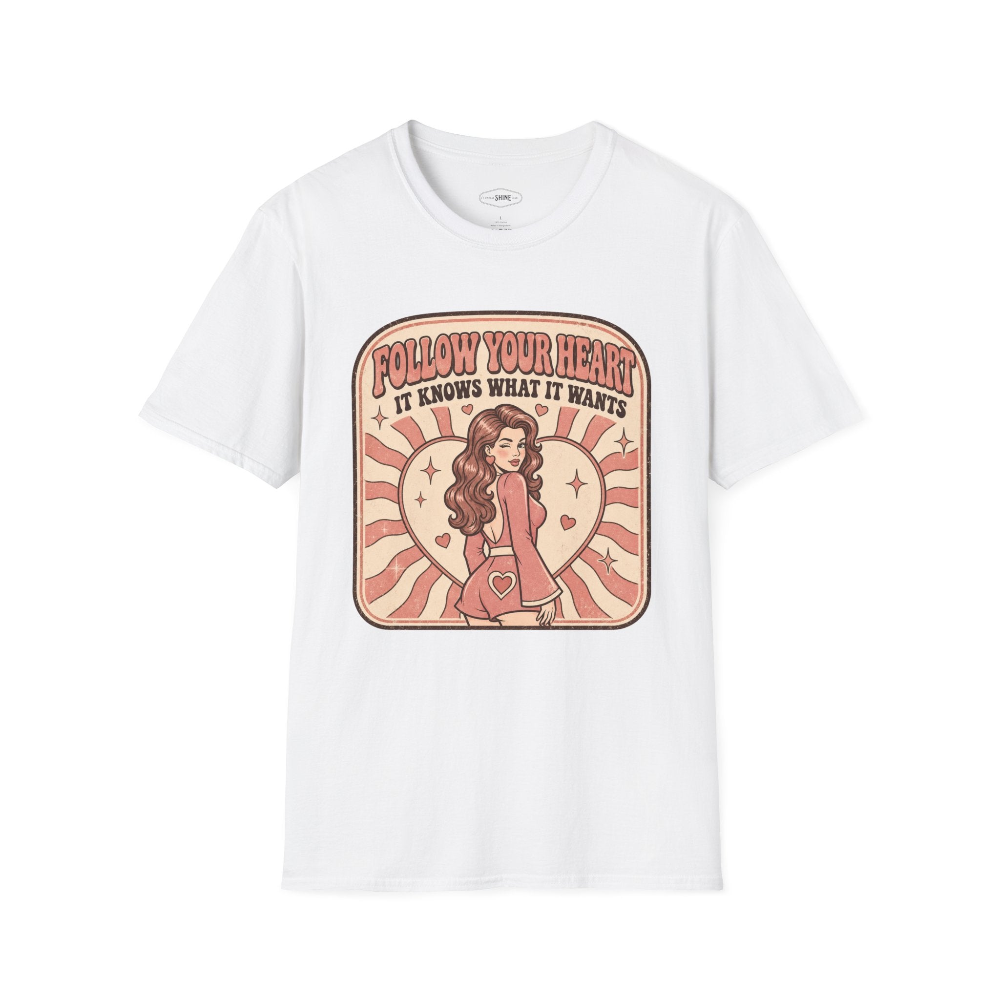 Follow Your Heart T-Shirt Vintage Design