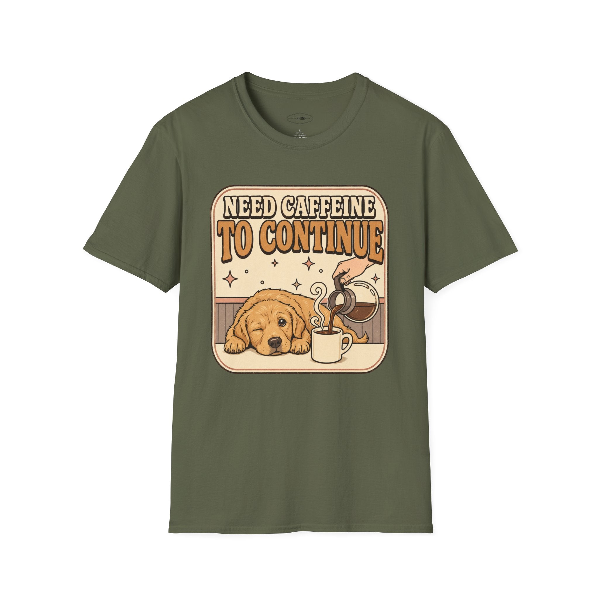 Need Caffeine to Continue T-Shirt Vintage Design