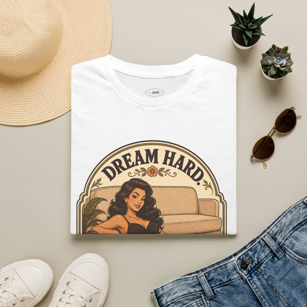 Dream Hard, Lounge Harder T-Shirt Vintage Design