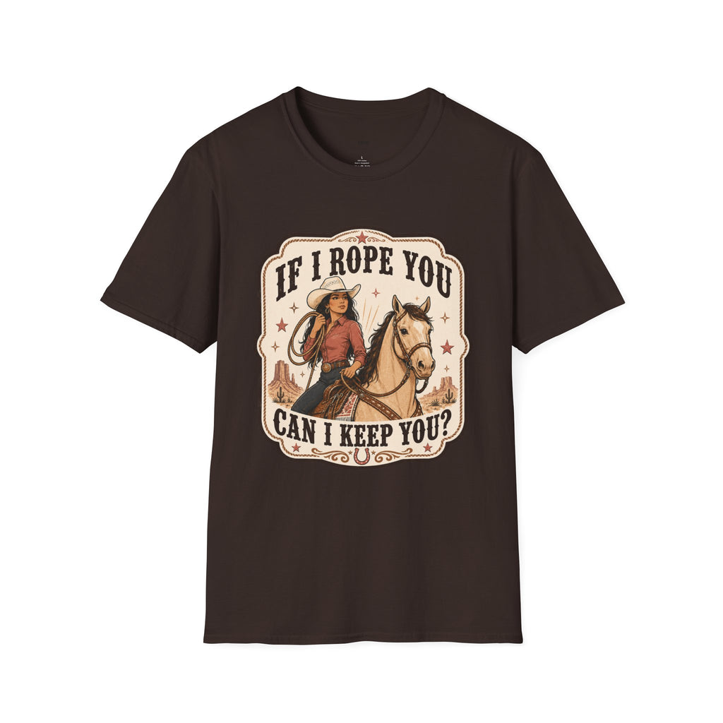 If I Rope You, Can I Keep You? T-Shirt Vintage Design