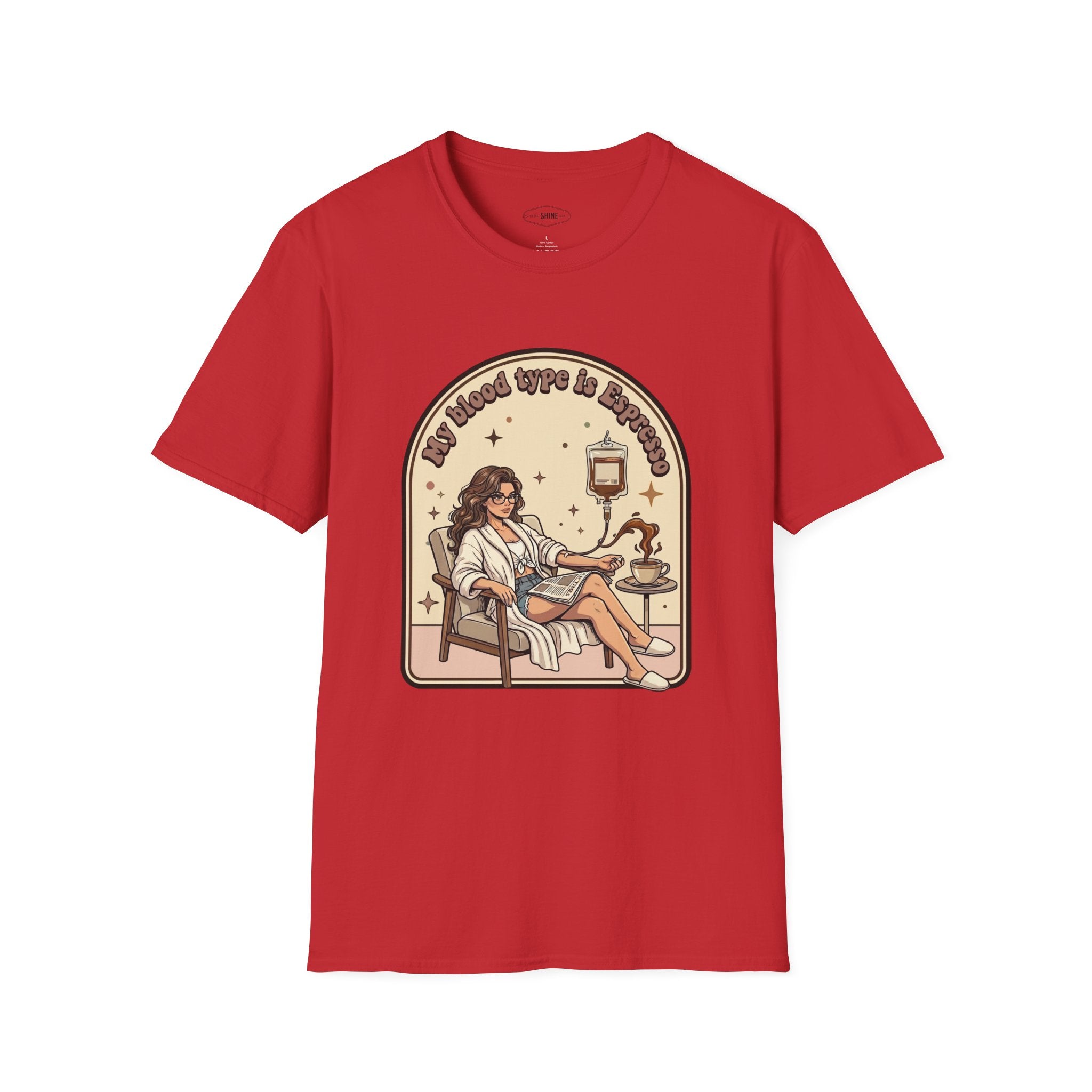 My Blood Type Is Espresso T-Shirt Vintage Design