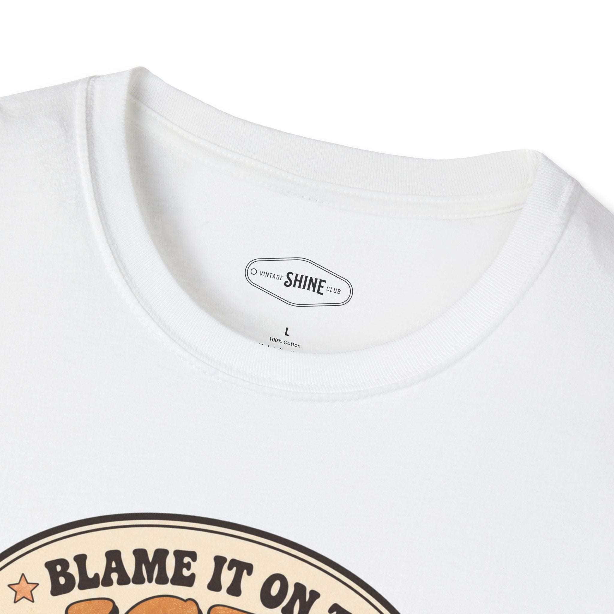Blame It on the Iced Latte T-Shirt Vintage Design
