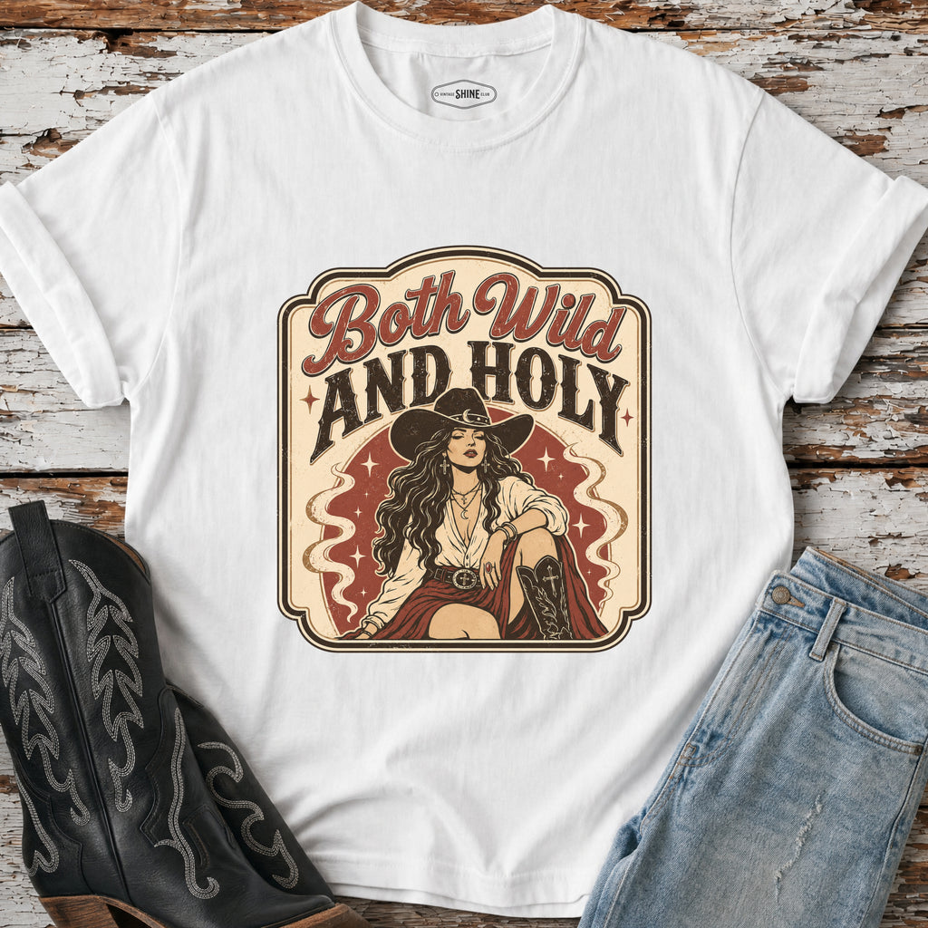 Both Wild and Holy T-Shirt Vintage Design