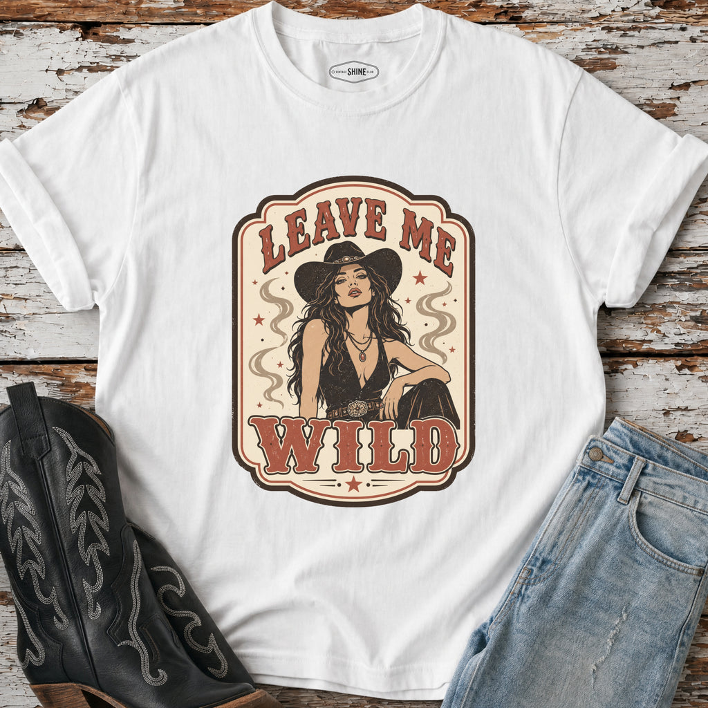 Leave Me Wild T-Shirt Vintage Design