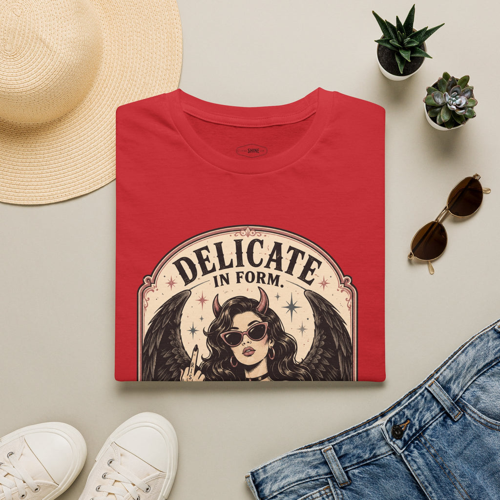 Delicate in Form, Dangerous in Design T-Shirt Vintage Design