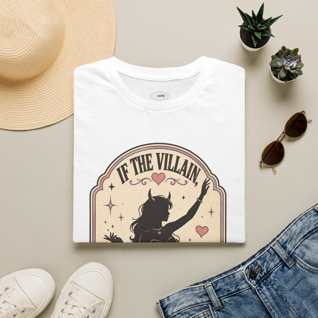 If the Villain then I Will Pose T-Shirt Vintage Design