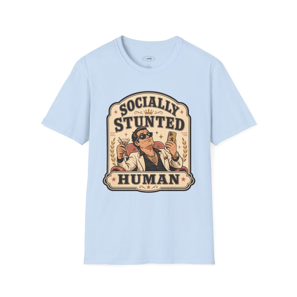 Socially Stunted Human T-Shirt Vintage Design