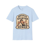 Socially Stunted Human T-Shirt Vintage Design