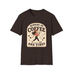 Running on Coffee and Vibes T-Shirt Vintage Design