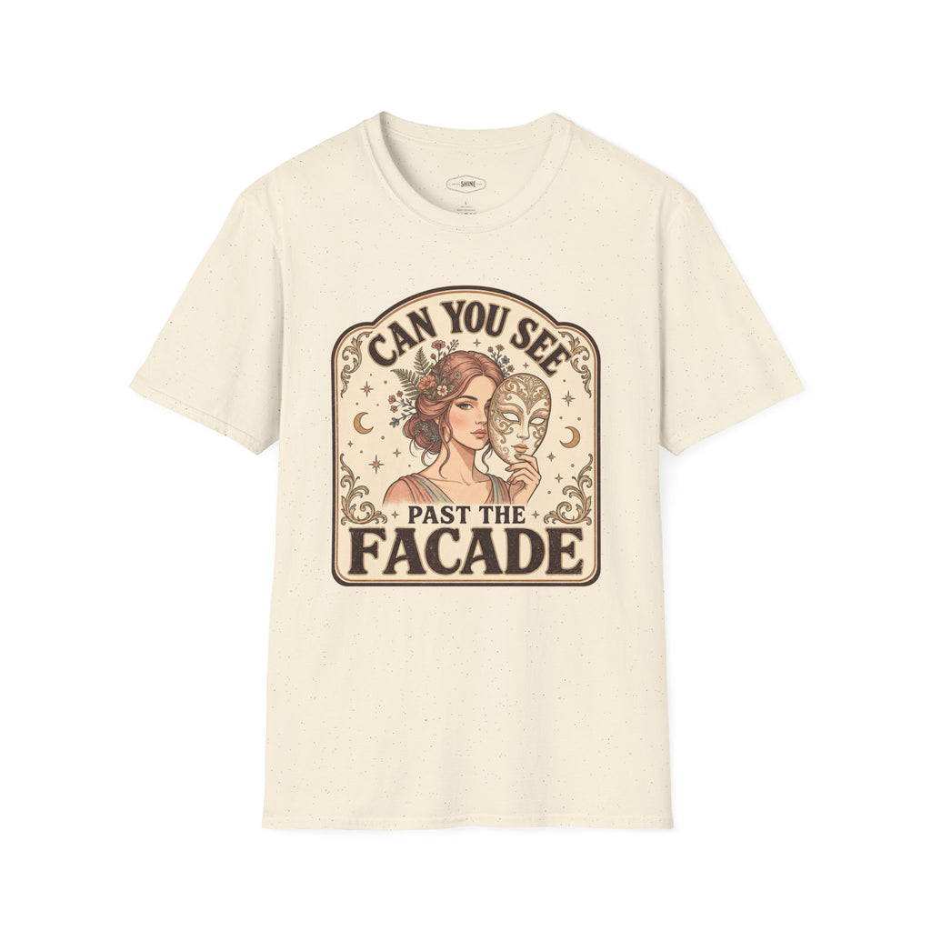 Can You See Past the Facade T-Shirt Vintage Design