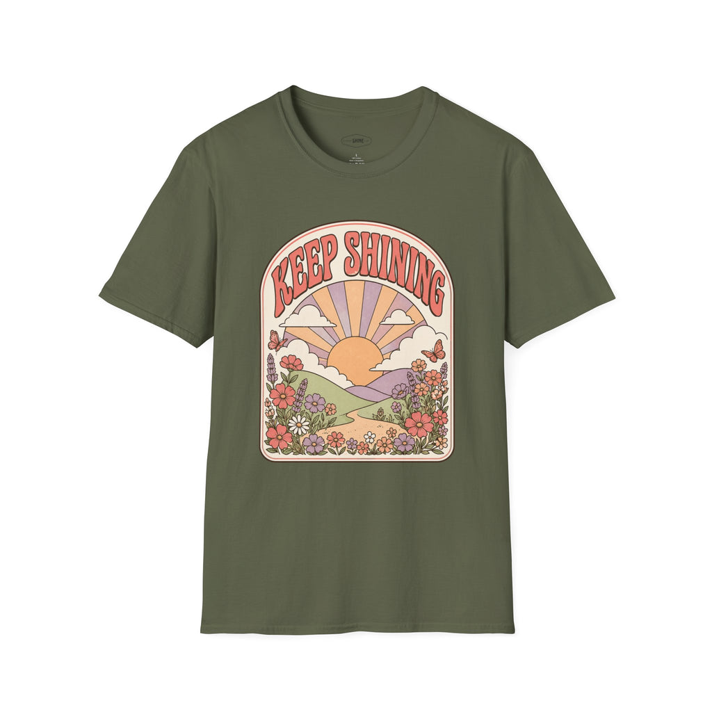 Keep Shining T-Shirt Vintage Design