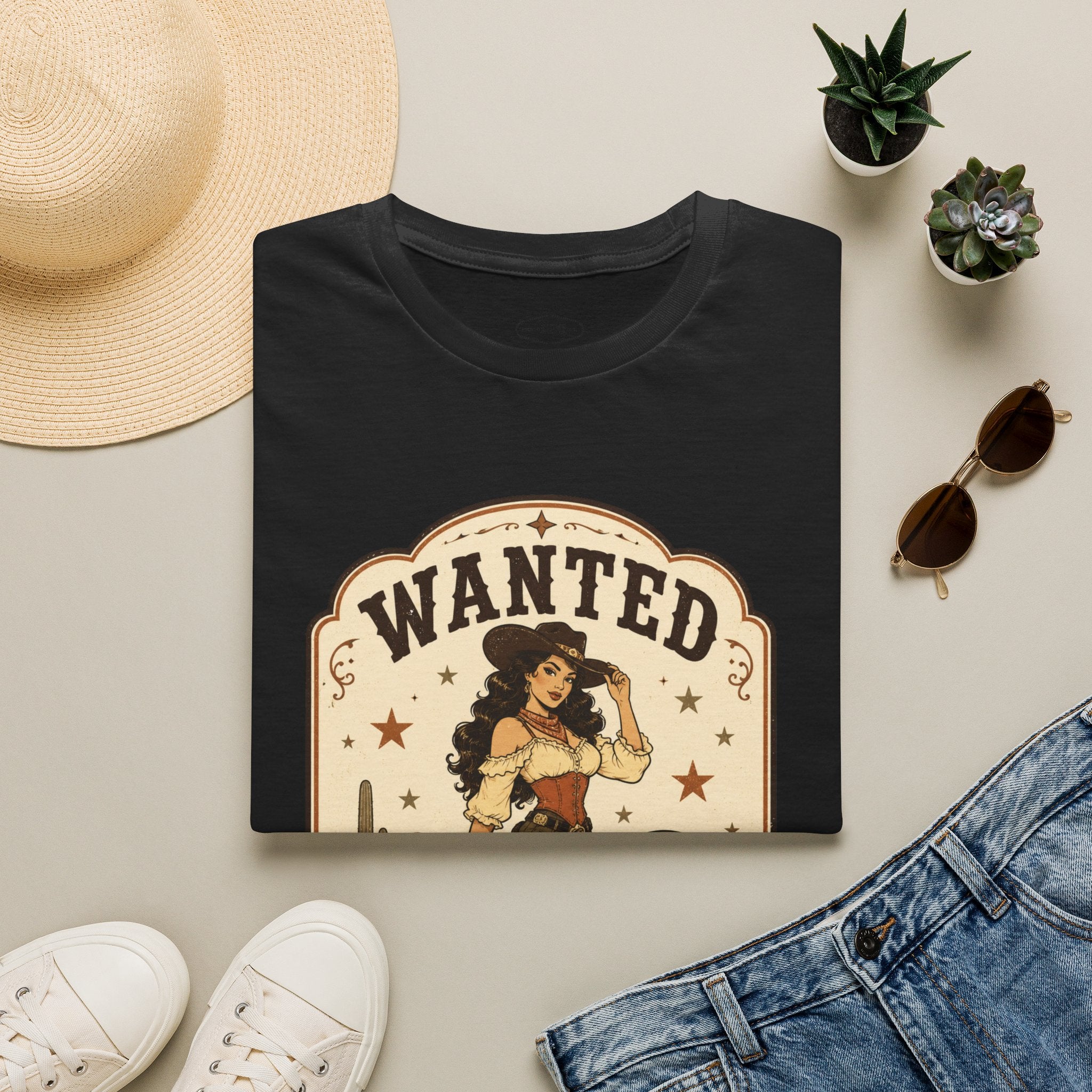 Wanted and Wild T-Shirt Vintage Design