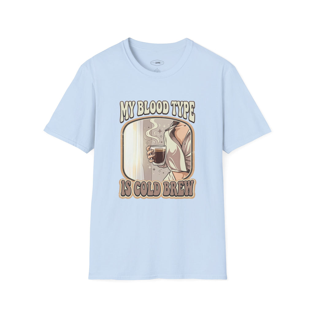My Blood Type is Cold Brew T-Shirt Vintage Design