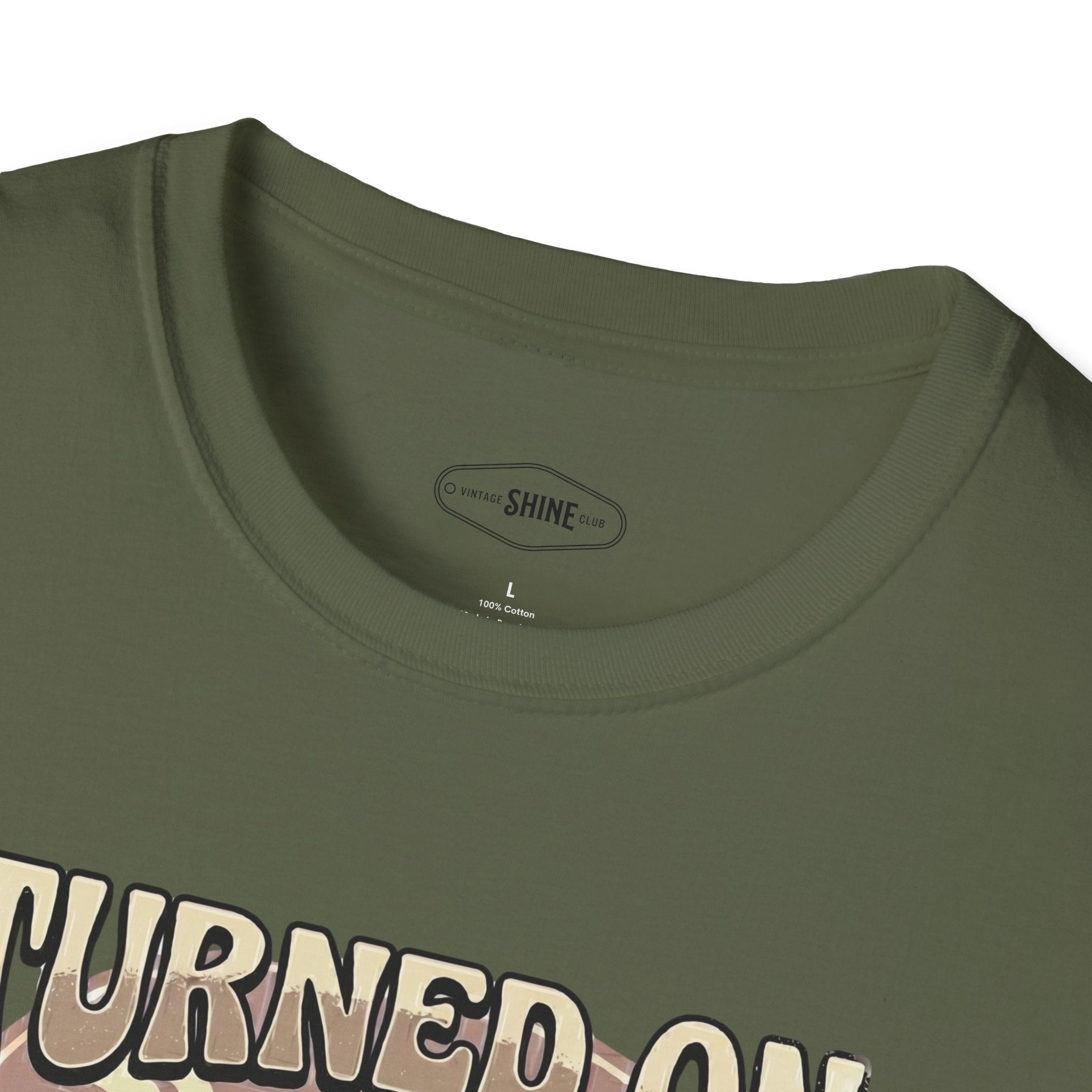 Turned On By Caffeine T-Shirt Vintage Design