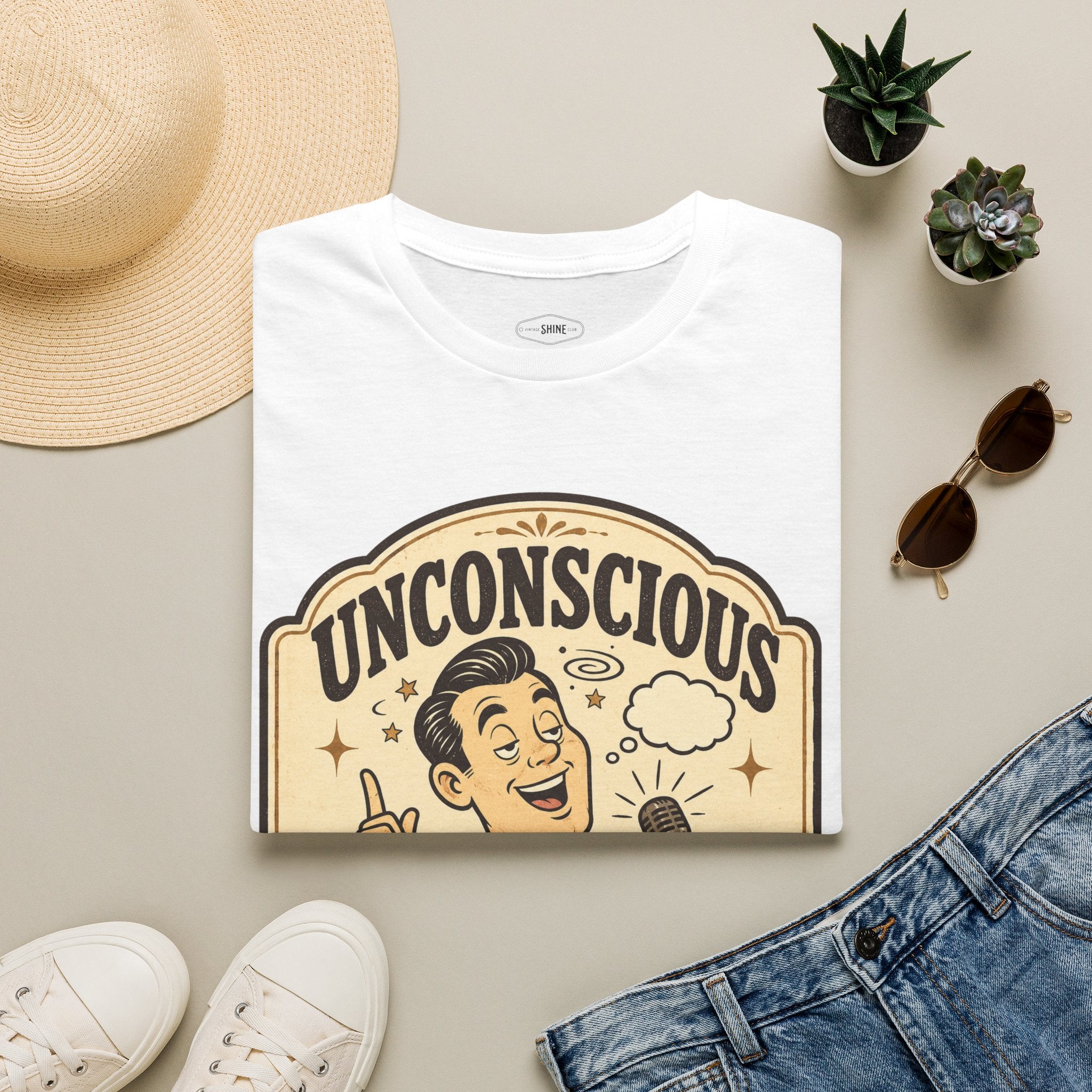 Unconscious With Opinions T-Shirt Vintage Design