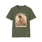 Baby Runs on Caffeine T-Shirt Vintage Design