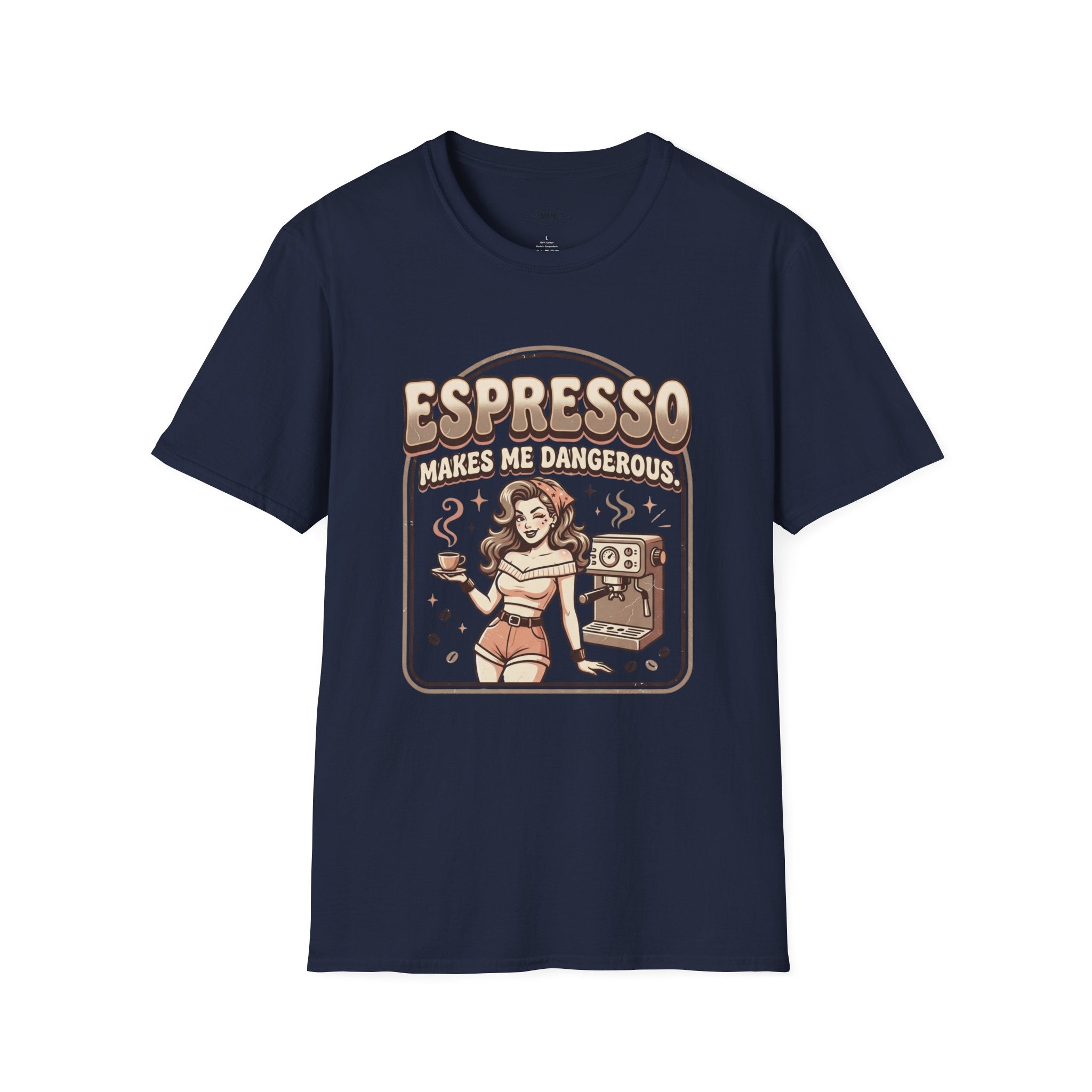 Espresso Makes Me Dangerous T-Shirt Vintage Design