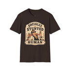 Socially Stunted Human T-Shirt Vintage Design