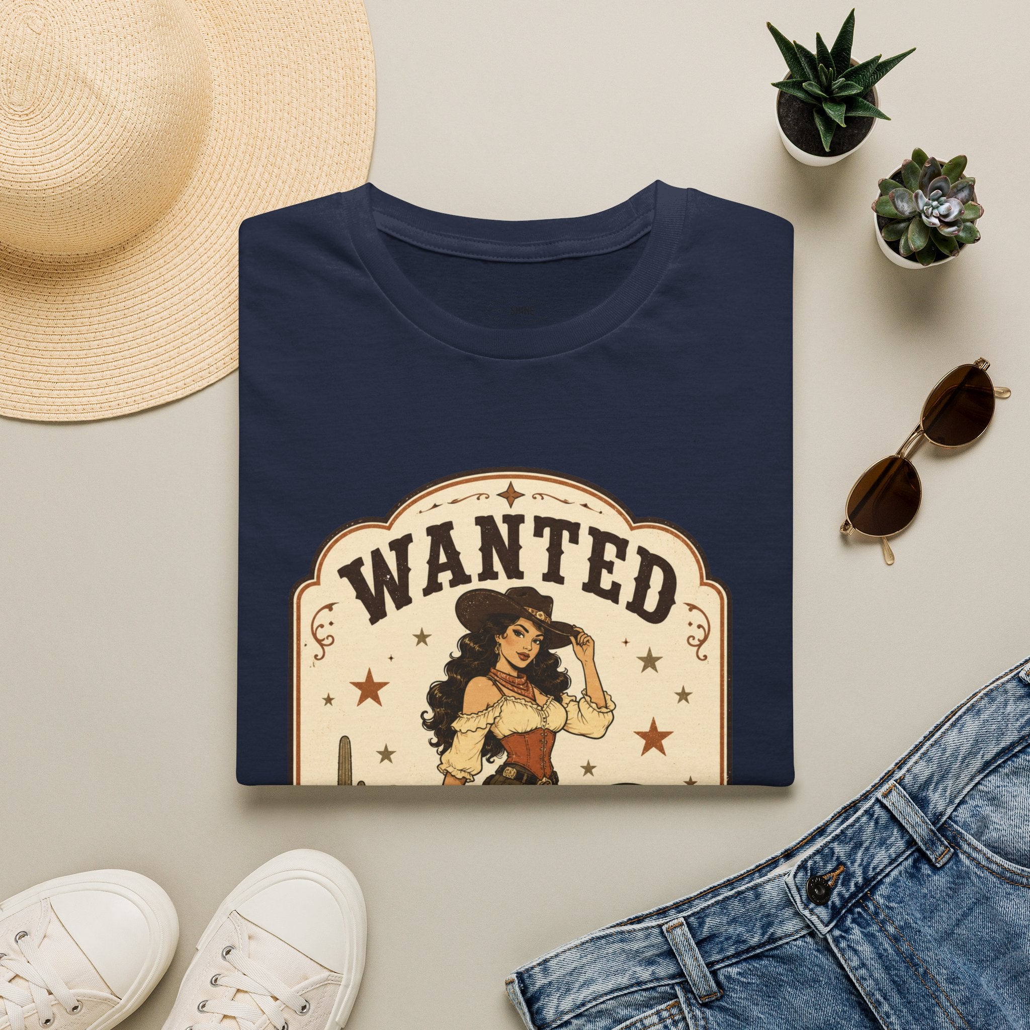 Wanted and Wild T-Shirt Vintage Design