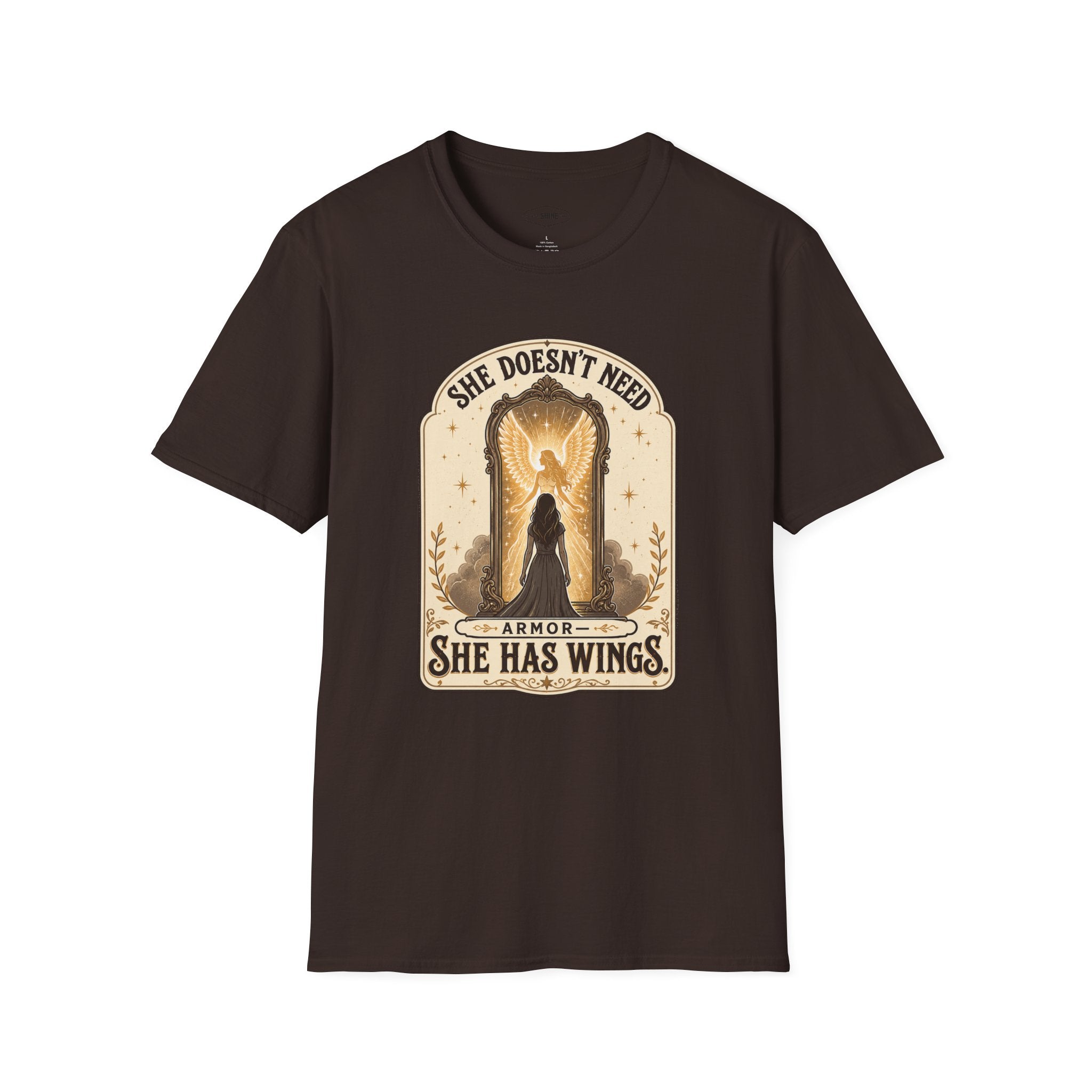 She Doesn't Need Armor, She Has Wings T-Shirt Vintage Design