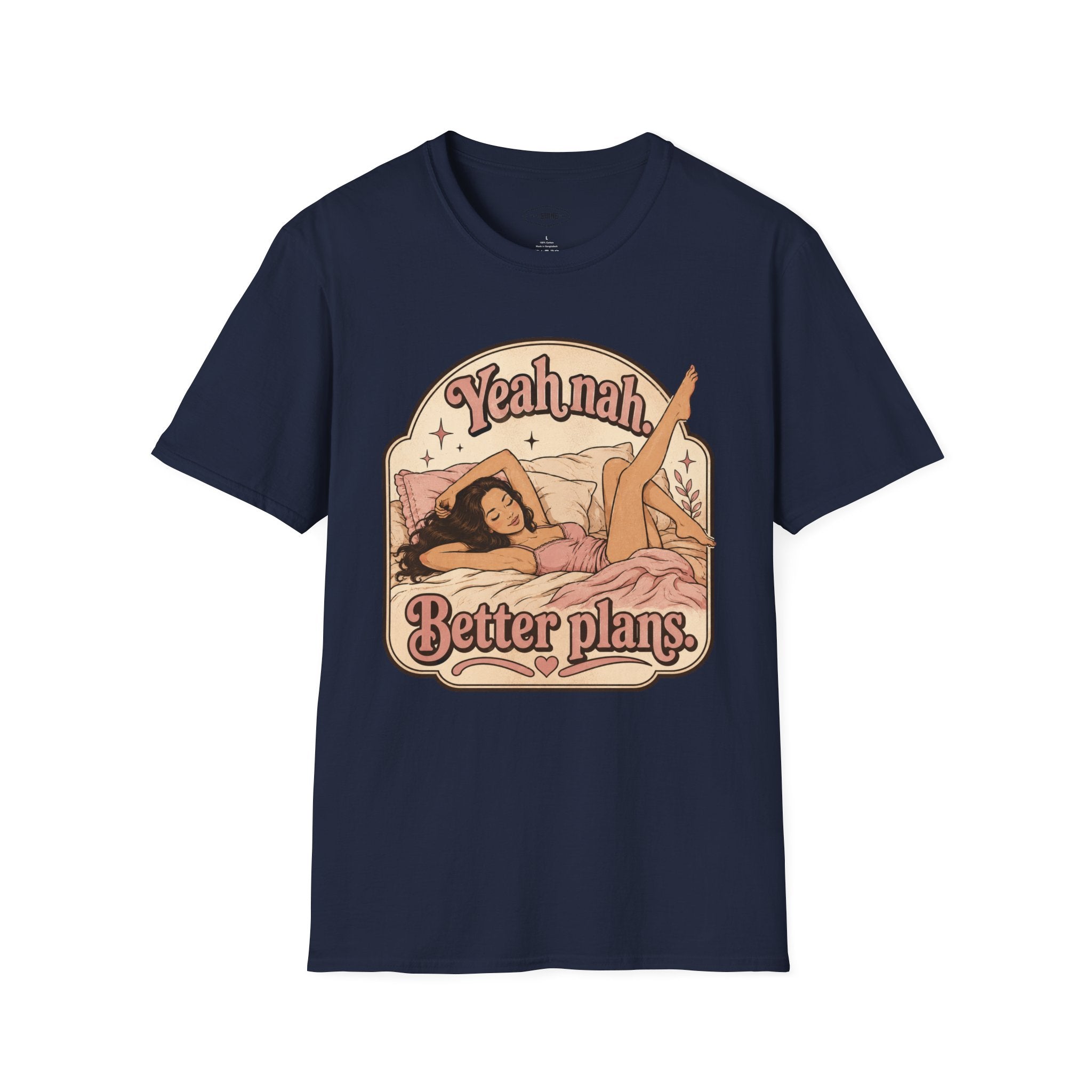 Yeah Nah Better Plans T-Shirt Vintage Design