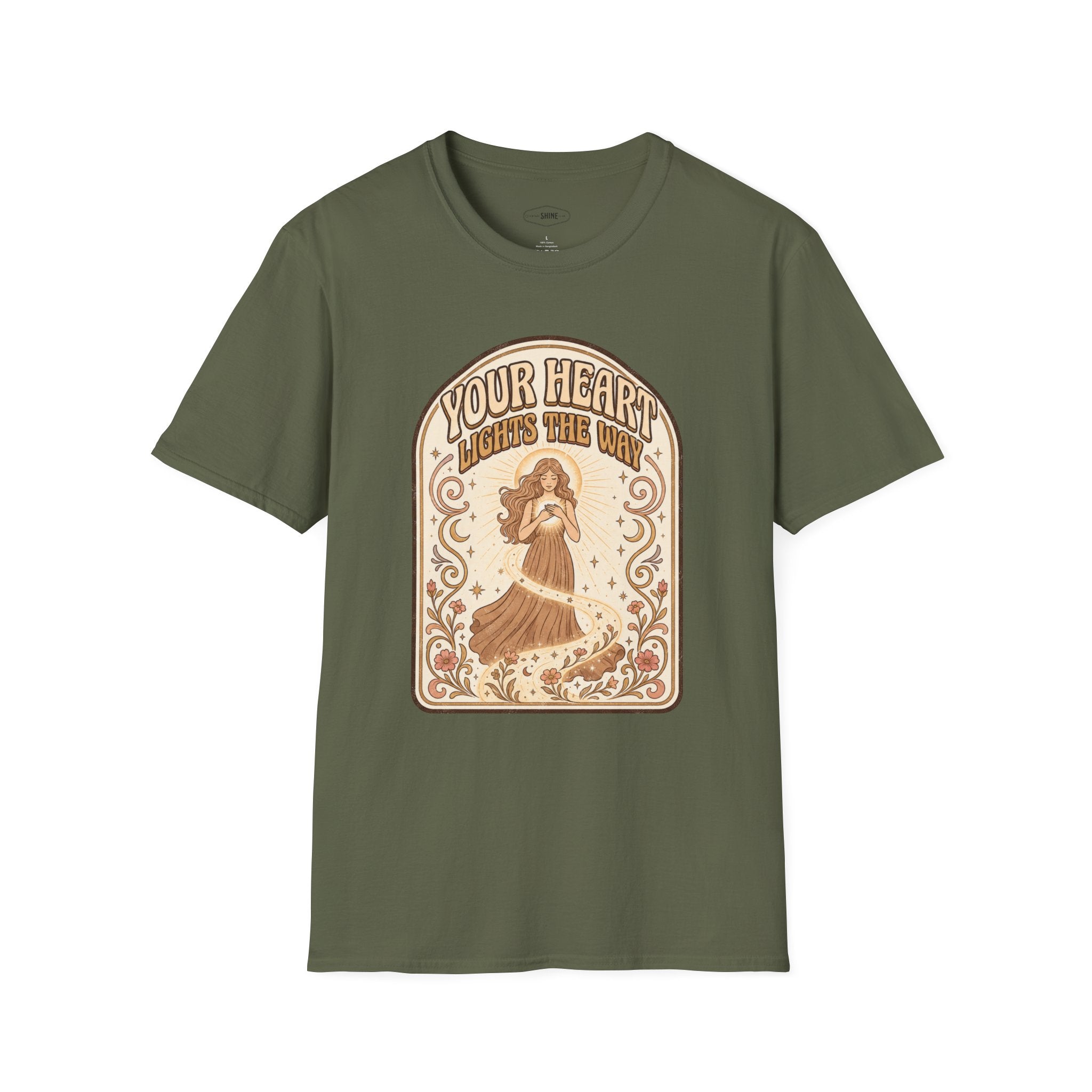 Your Heart Lights the Way T-Shirt Vintage Design