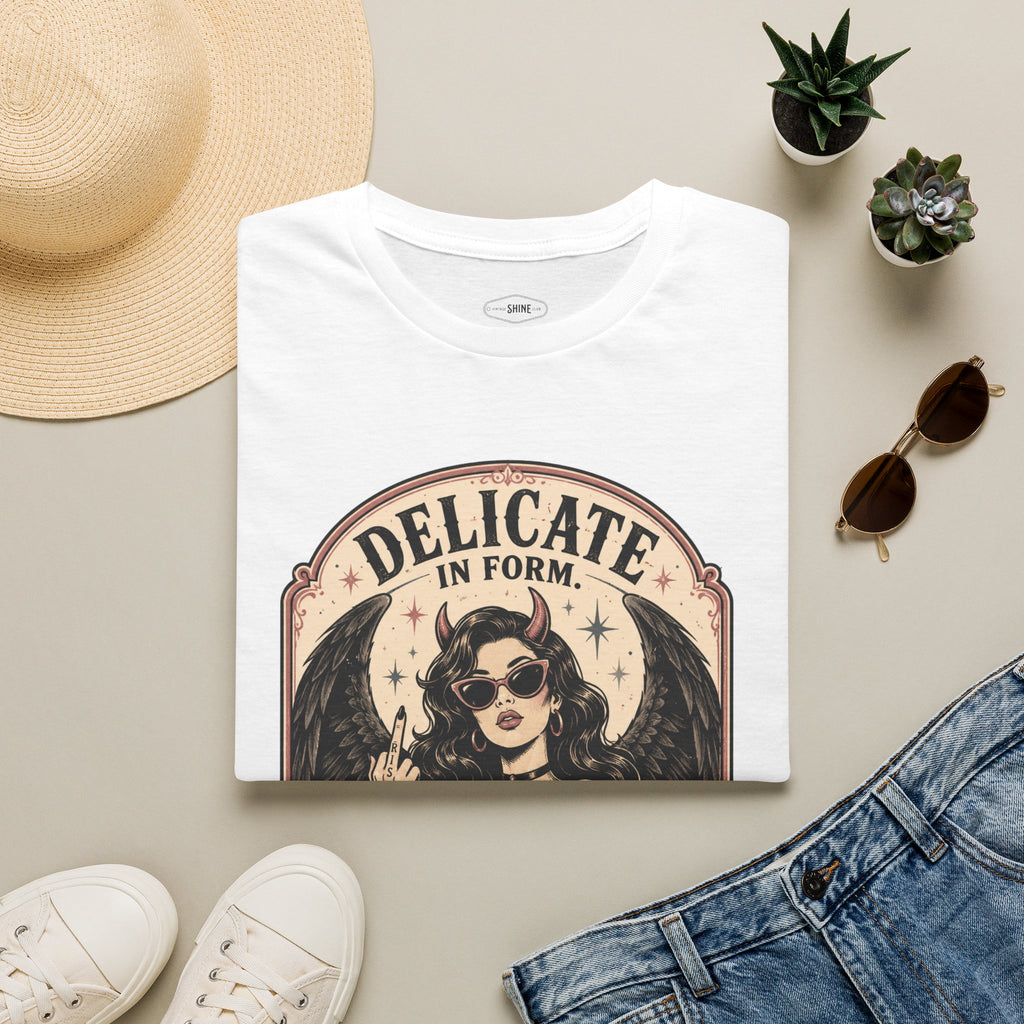 Delicate in Form, Dangerous in Design T-Shirt Vintage Design