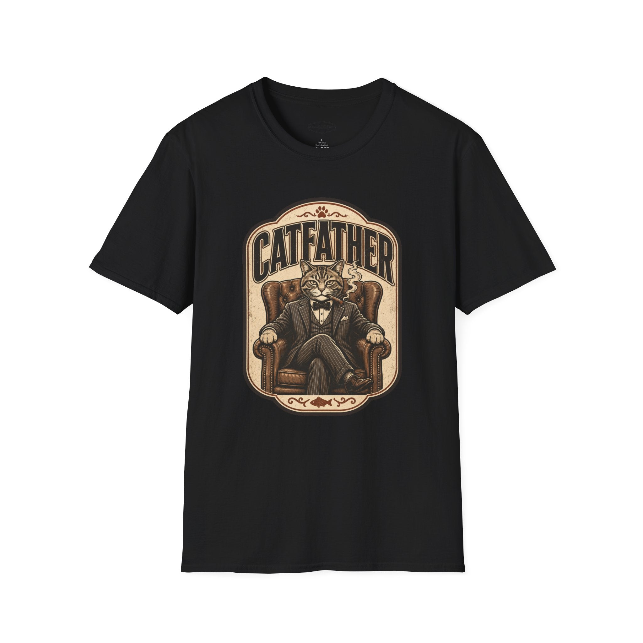 Catfather T-Shirt Vintage Design