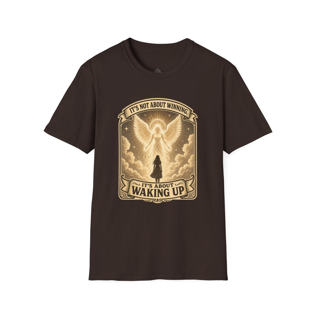 It's Not About Winning, It's About Waking Up T-Shirt Vintage Design