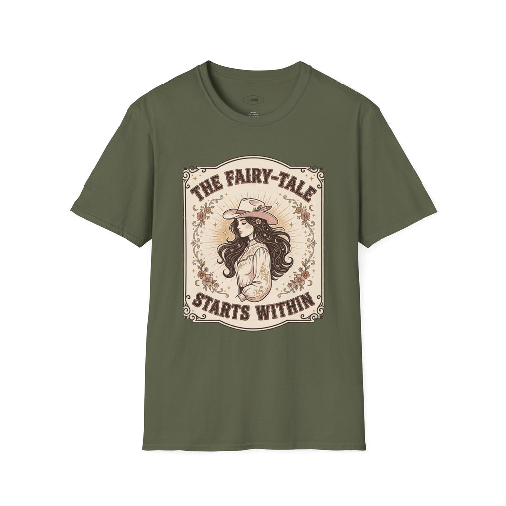 The Fairy-Tale Starts Within T-Shirt Vintage Design