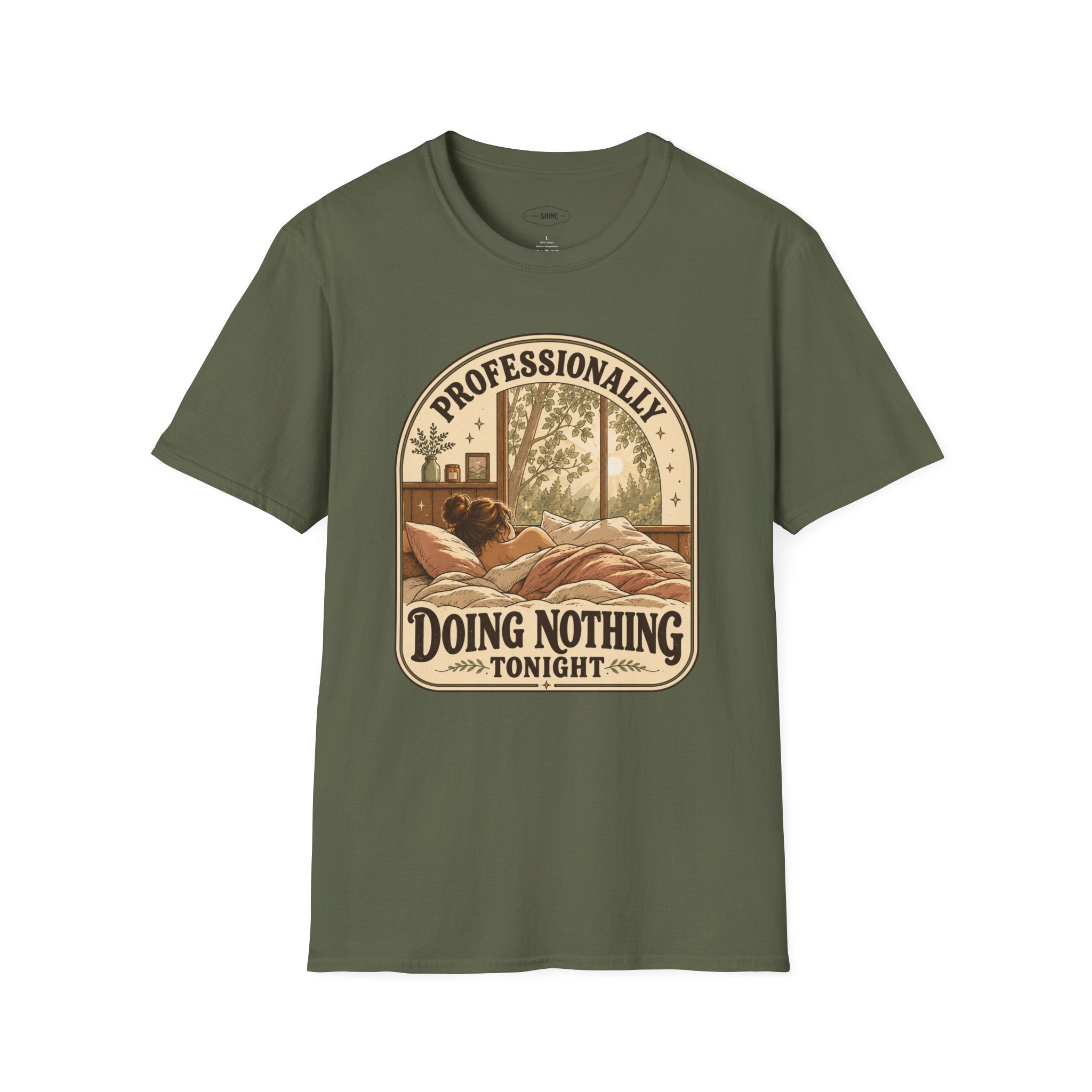 Professionally Doing Nothing Tonight T-Shirt Vintage Design