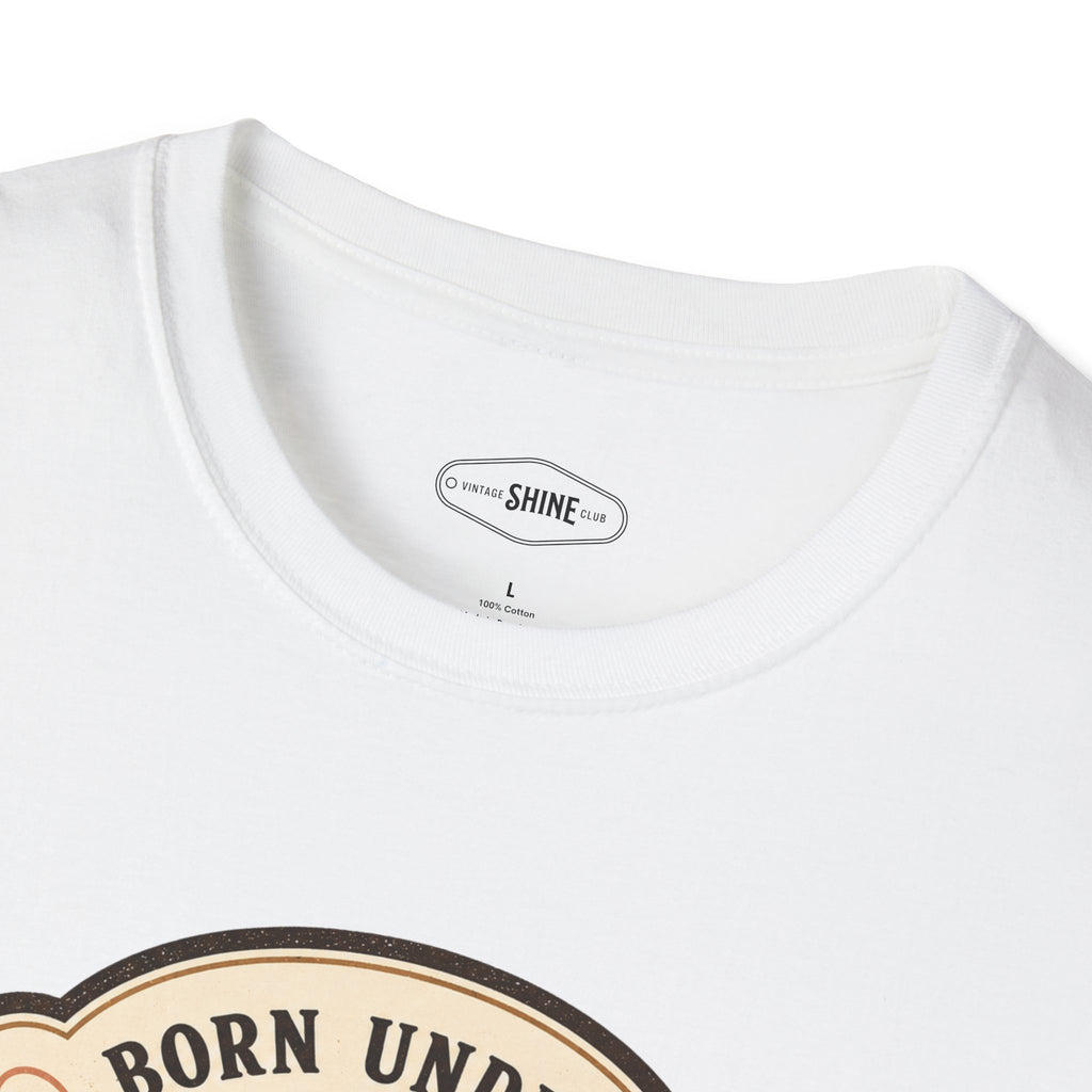 Born Under a Caffeinated Moon T-Shirt Vintage Design