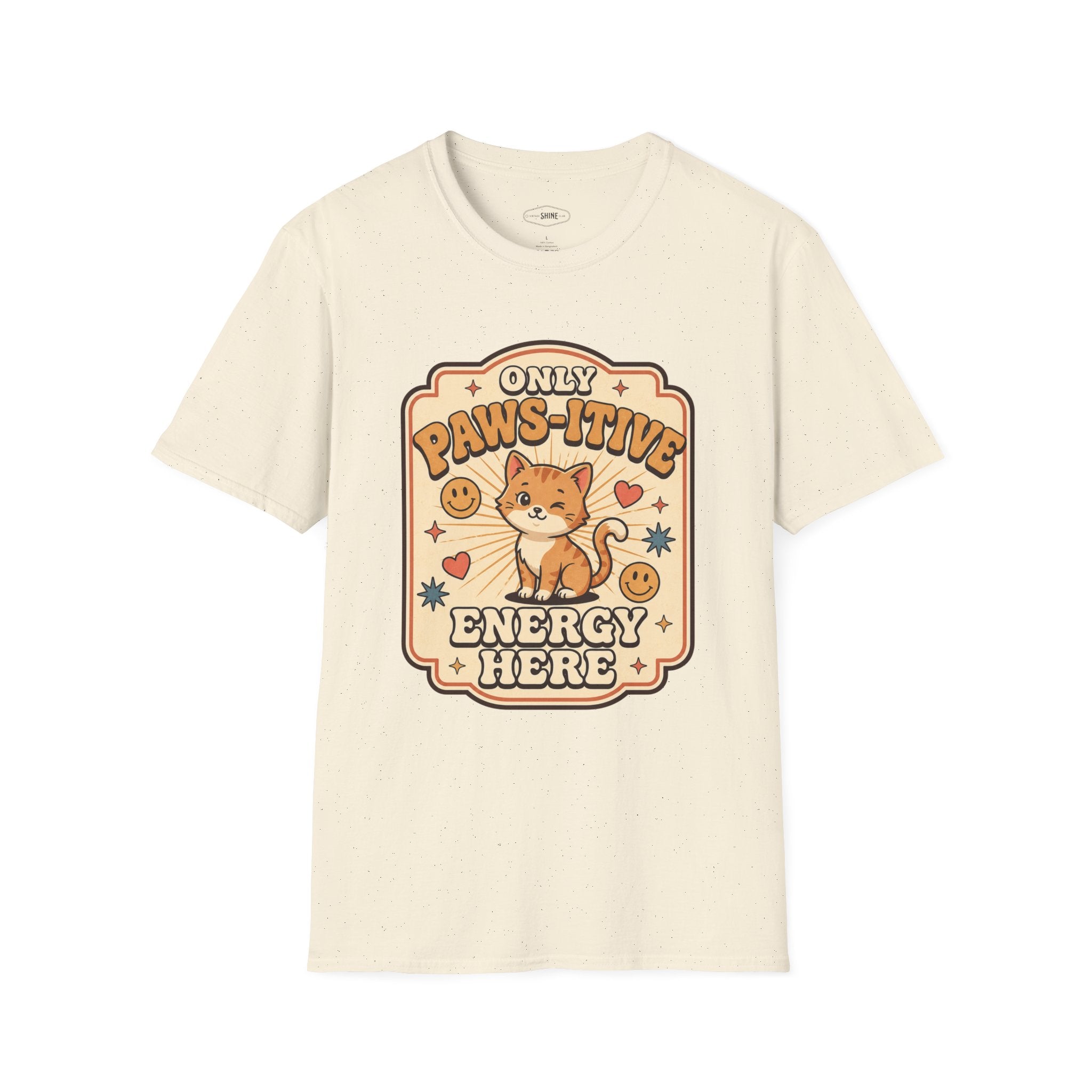 Only Paws-itive Energy Here T-Shirt Vintage Design