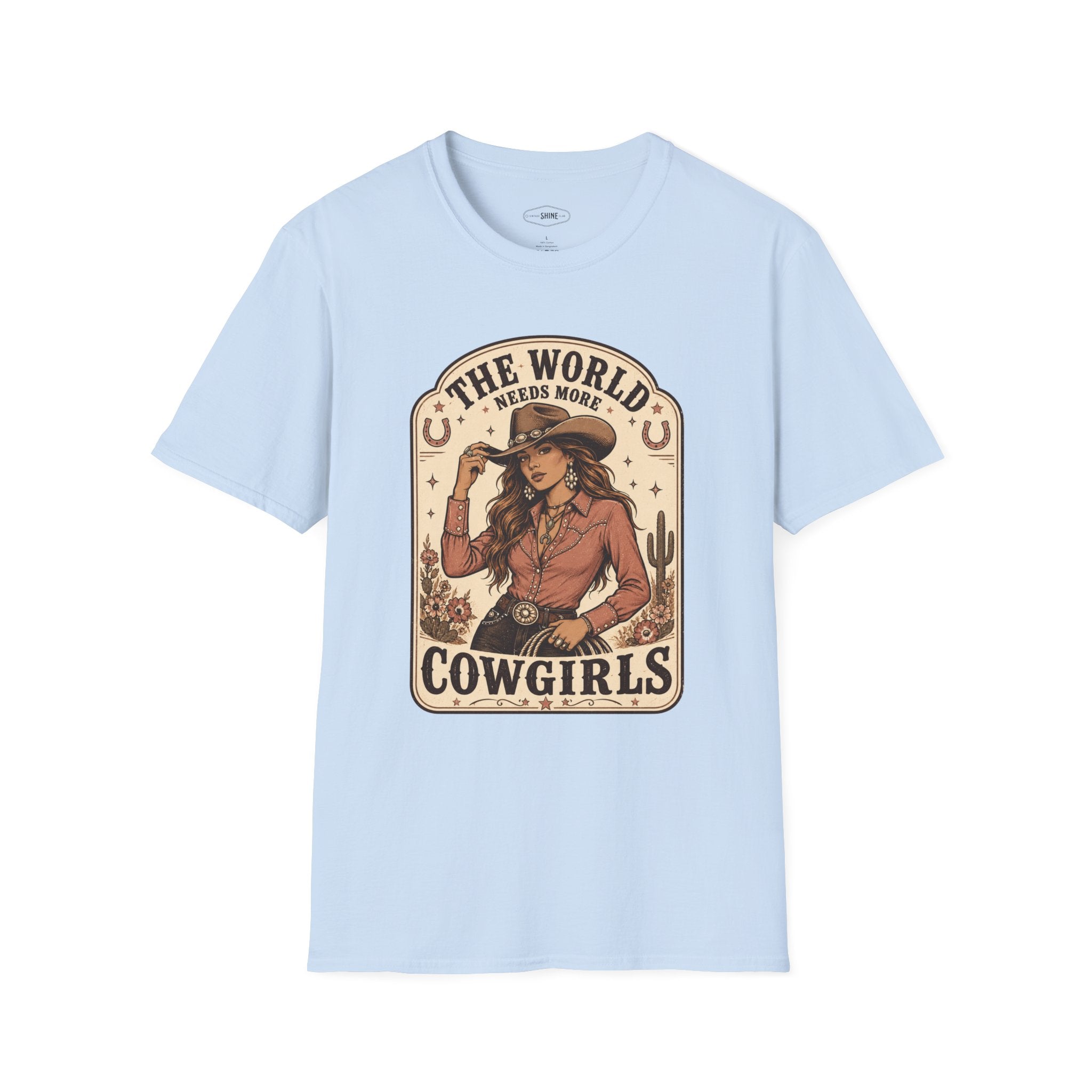 The World Needs More Cowgirls T-Shirt Vintage Design
